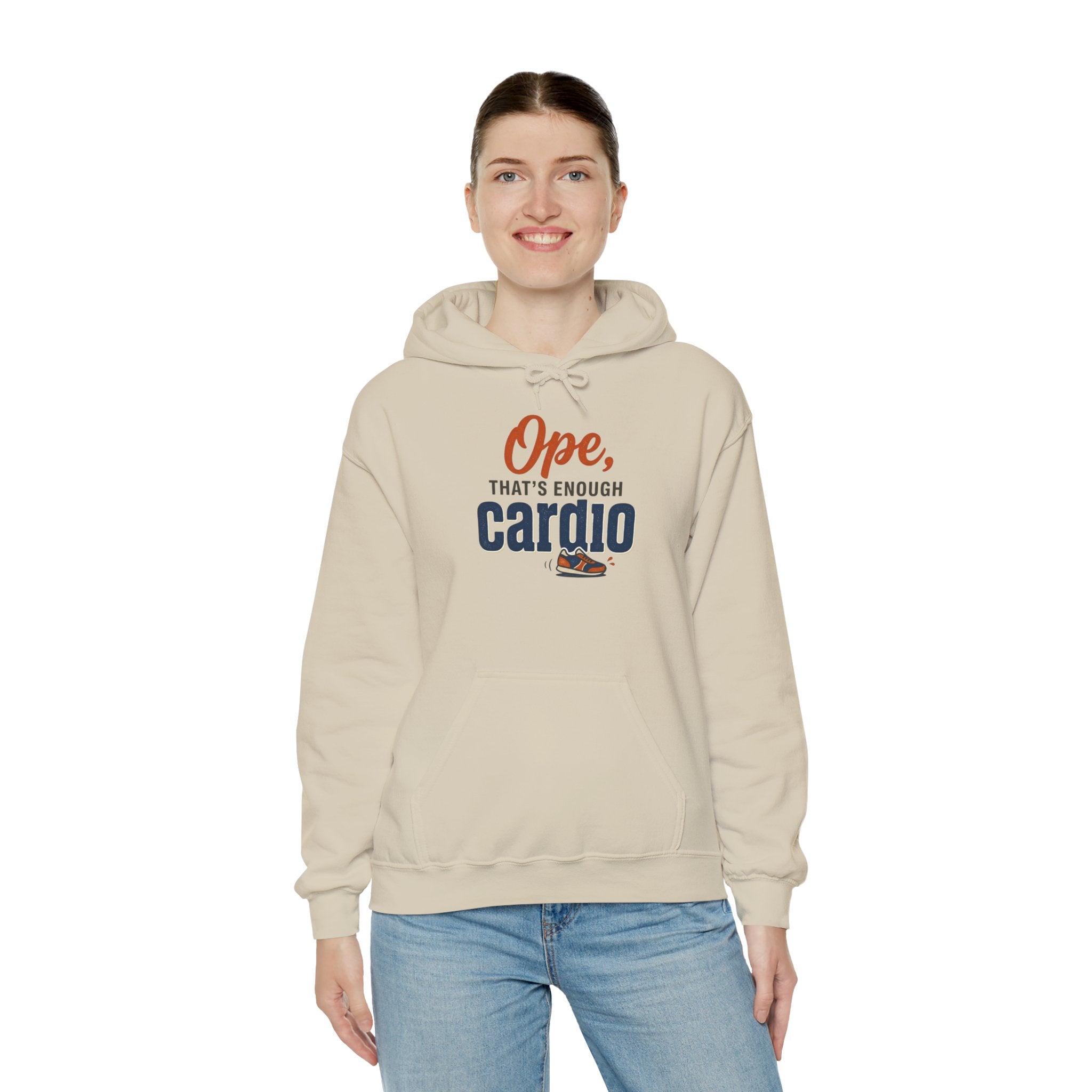 Ope, That's Enough Cardio Unisex Heavy Blend™ Hooded Sweatshirt