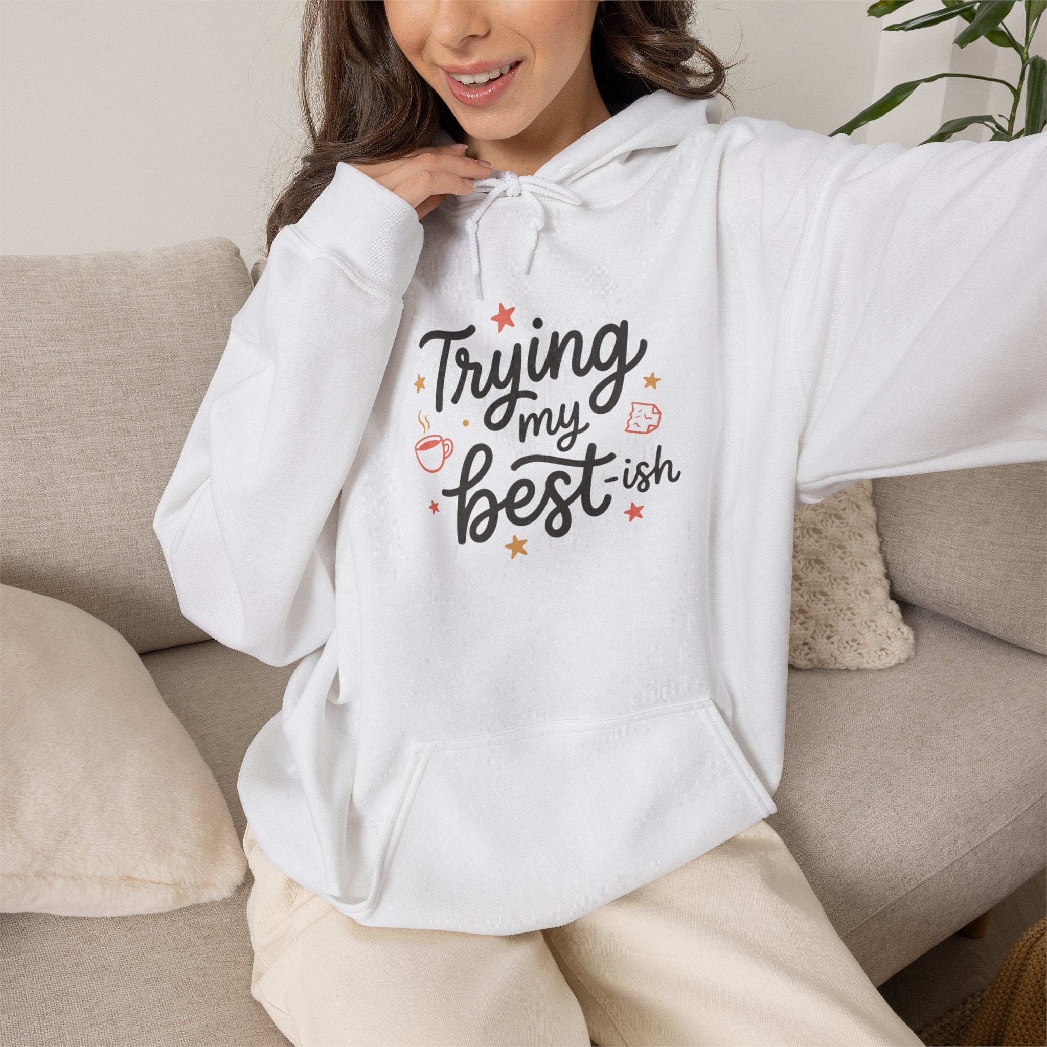 Trying My Best-ish Unisex Heavy Blend™ Hooded Sweatshirt