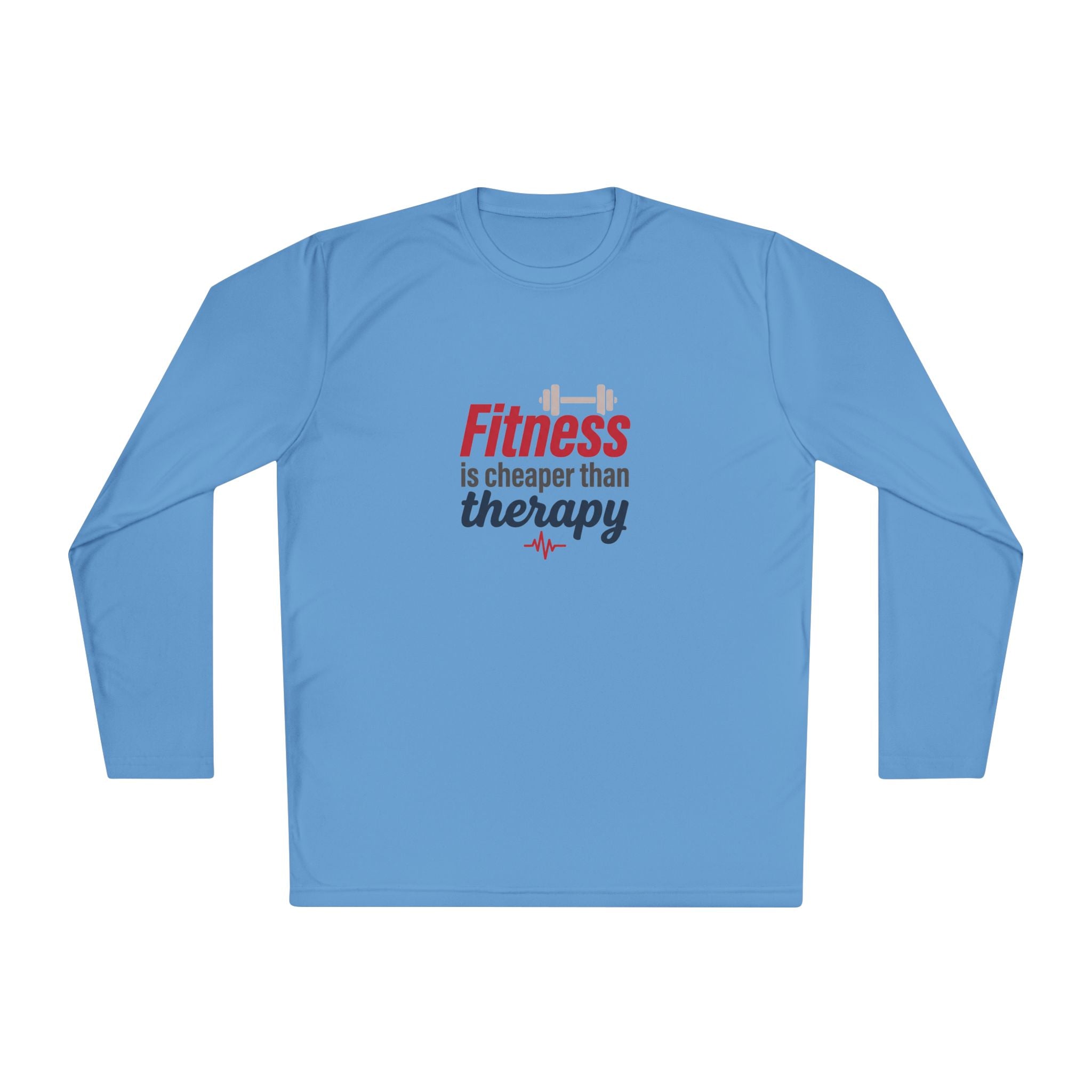 Fitness is Cheaper than Therapy Unisex Lightweight Long Sleeve Tee