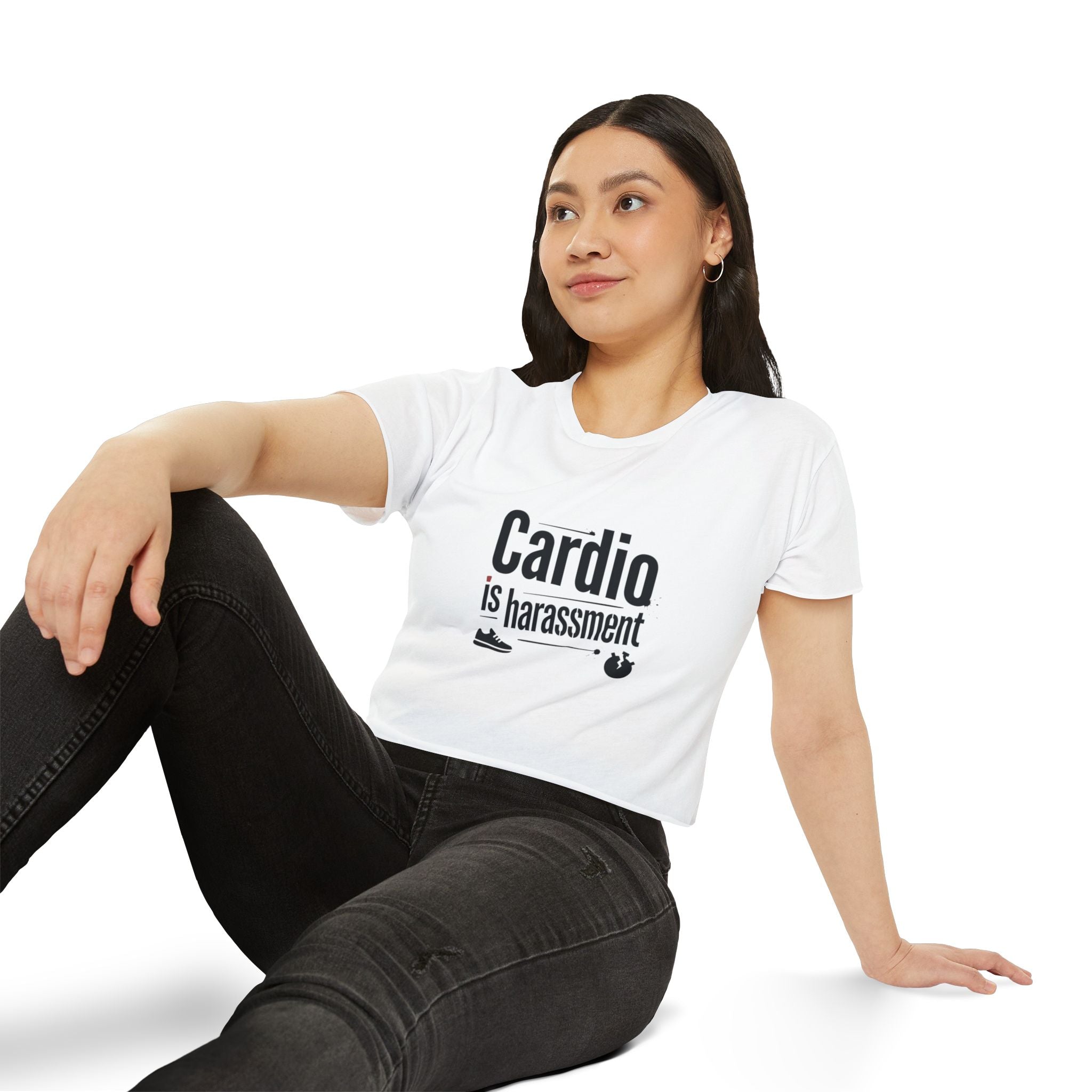 Cardio is Harassment Women's Festival Crop Top