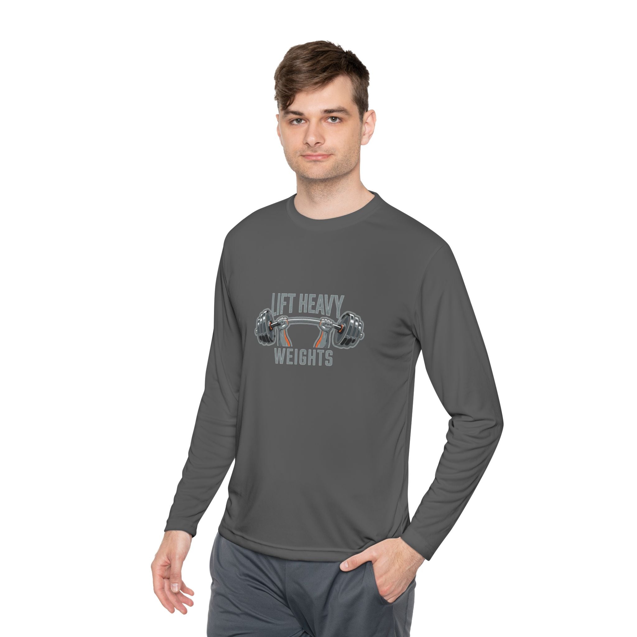 Lift Heavy Weights Unisex Lightweight Long Sleeve Tee