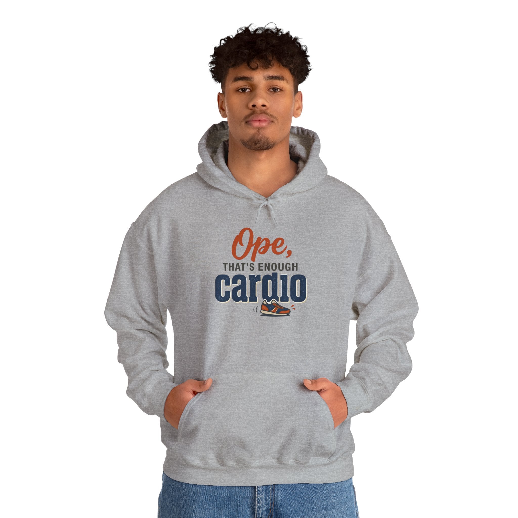 Ope, That's Enough Cardio Unisex Heavy Blend™ Hooded Sweatshirt