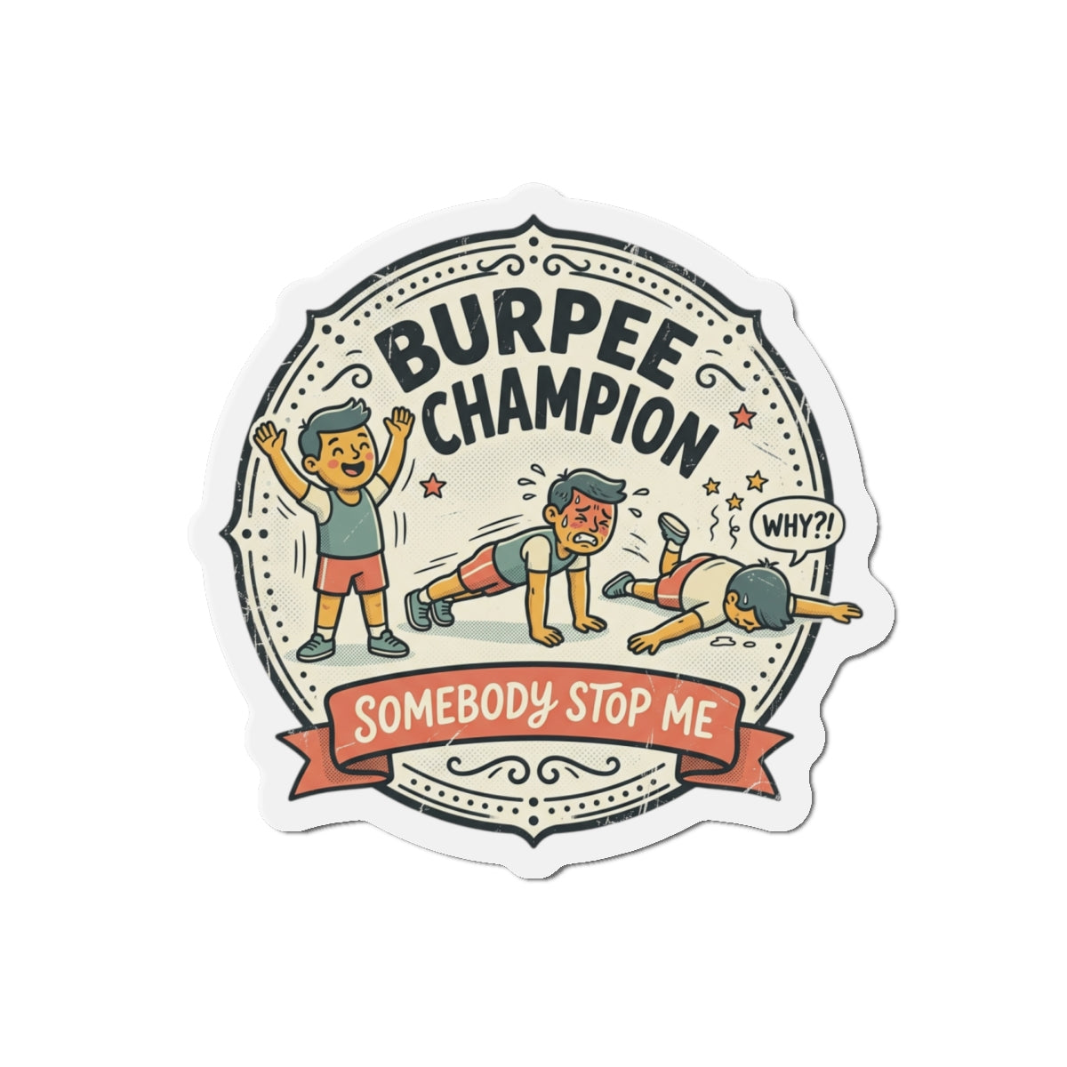 Burpee Champion Die-Cut Magnets