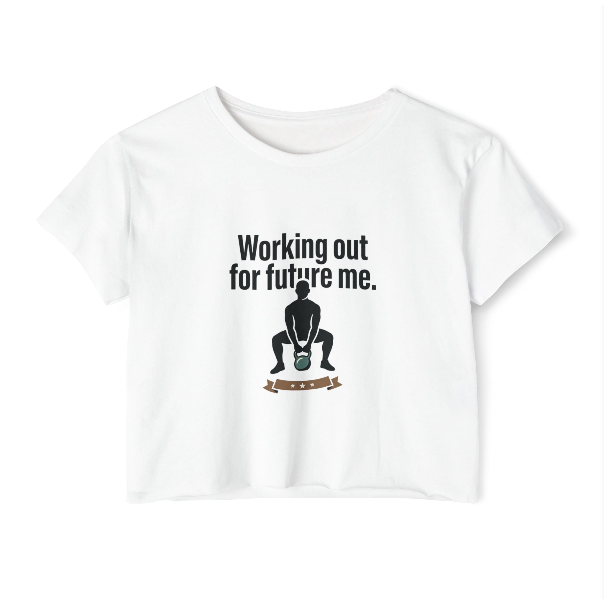 Working Out For Future Me Women's Festival Crop Top