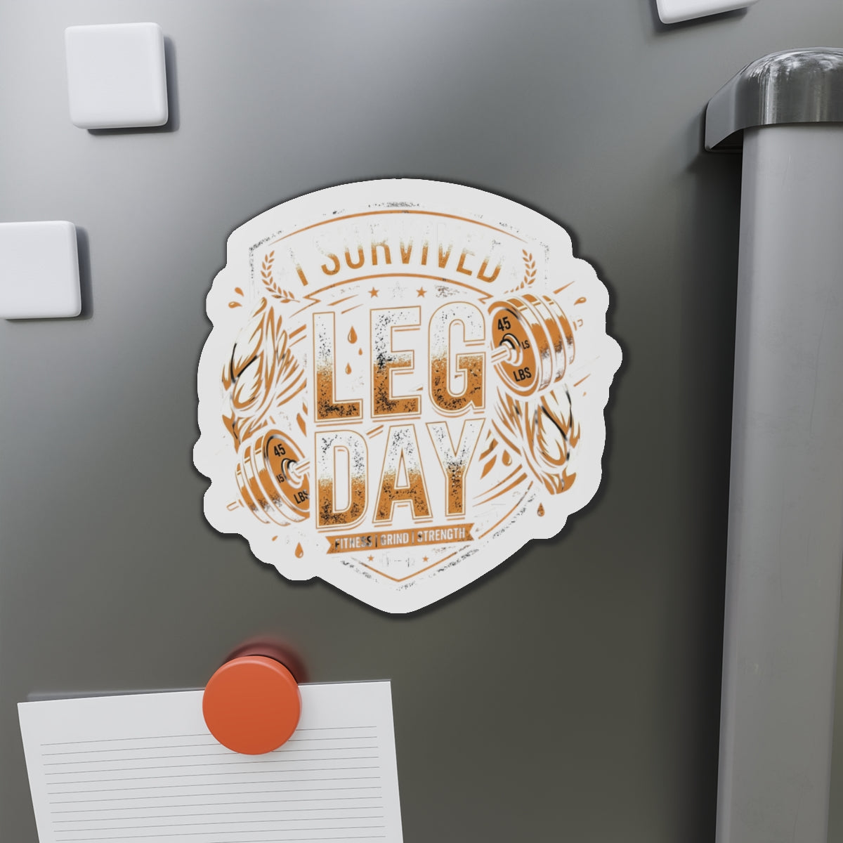 I Survived Leg Day Die-Cut Magnets