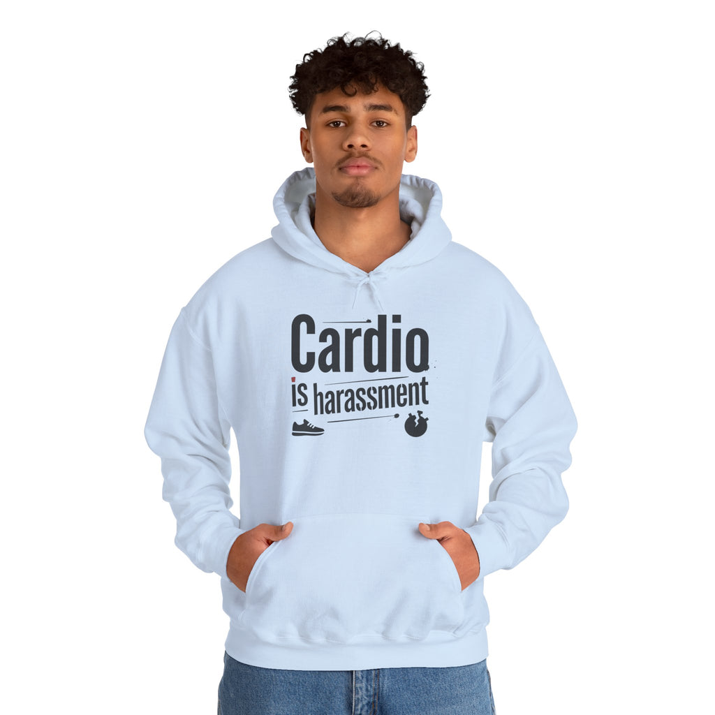 Cardio is Harassment Unisex Heavy Blend™ Hooded Sweatshirt