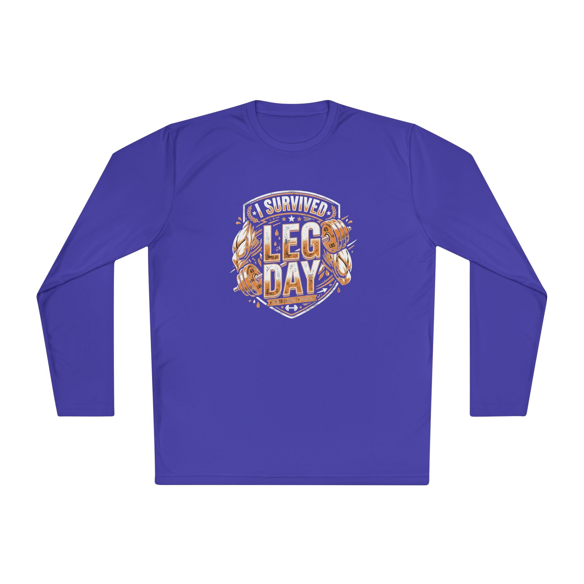 I Survived Leg Day Unisex Lightweight Long Sleeve Tee