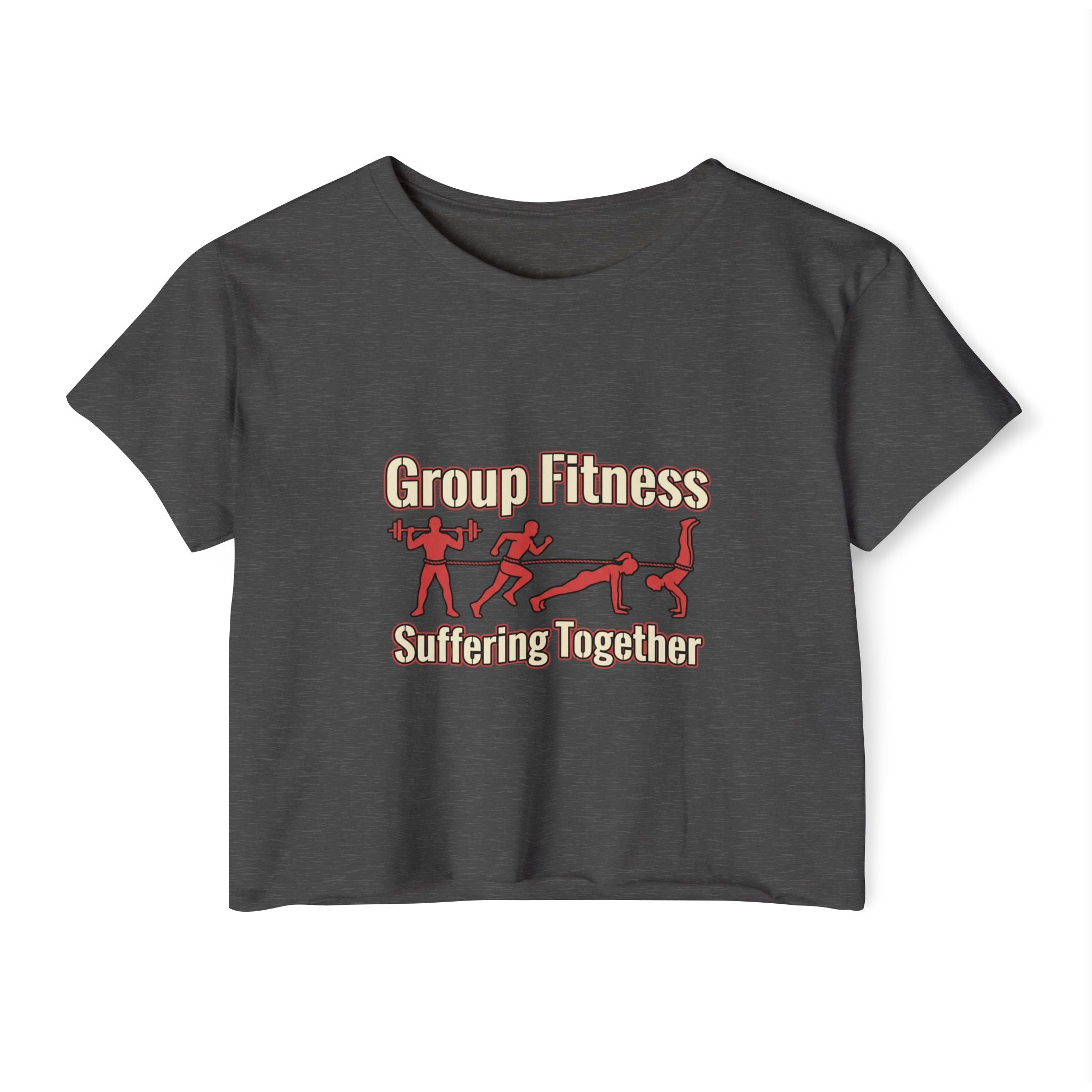 Group Fitness Suffering Together Women's Festival Crop Top