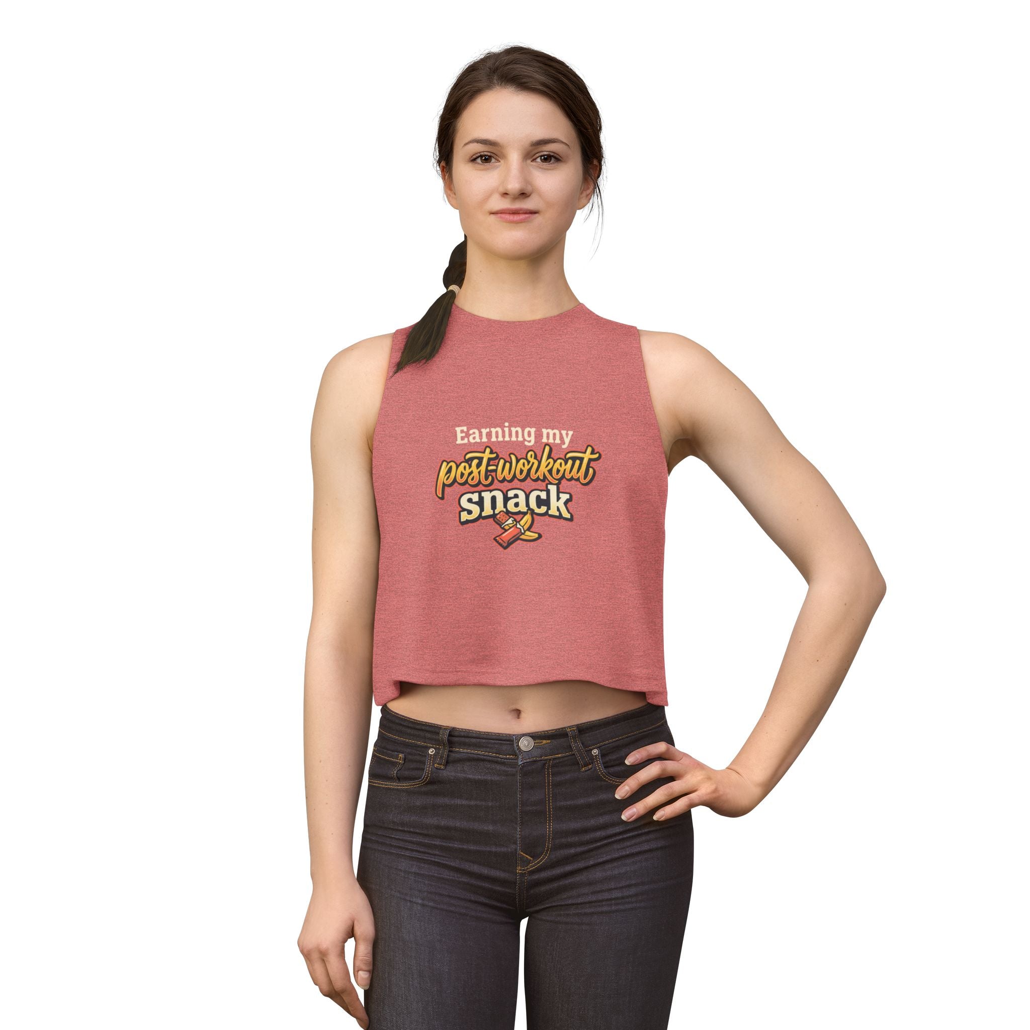 Earning My Post-Workout Snack Women's Crop Top