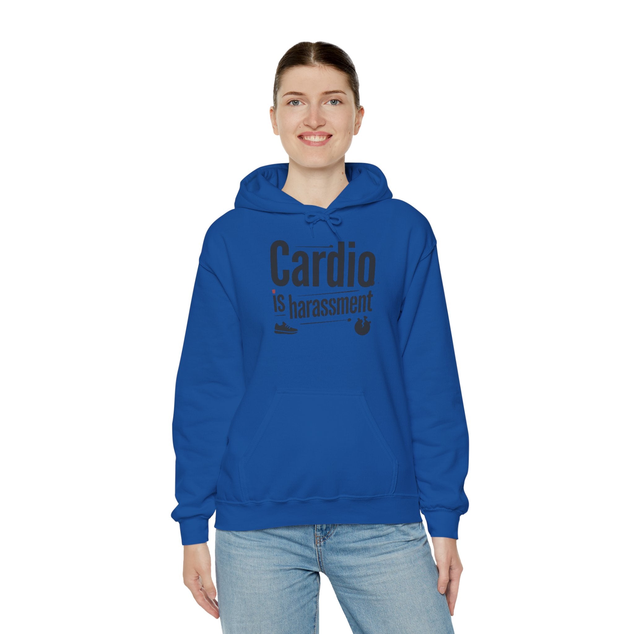 Cardio is Harassment Unisex Heavy Blend™ Hooded Sweatshirt