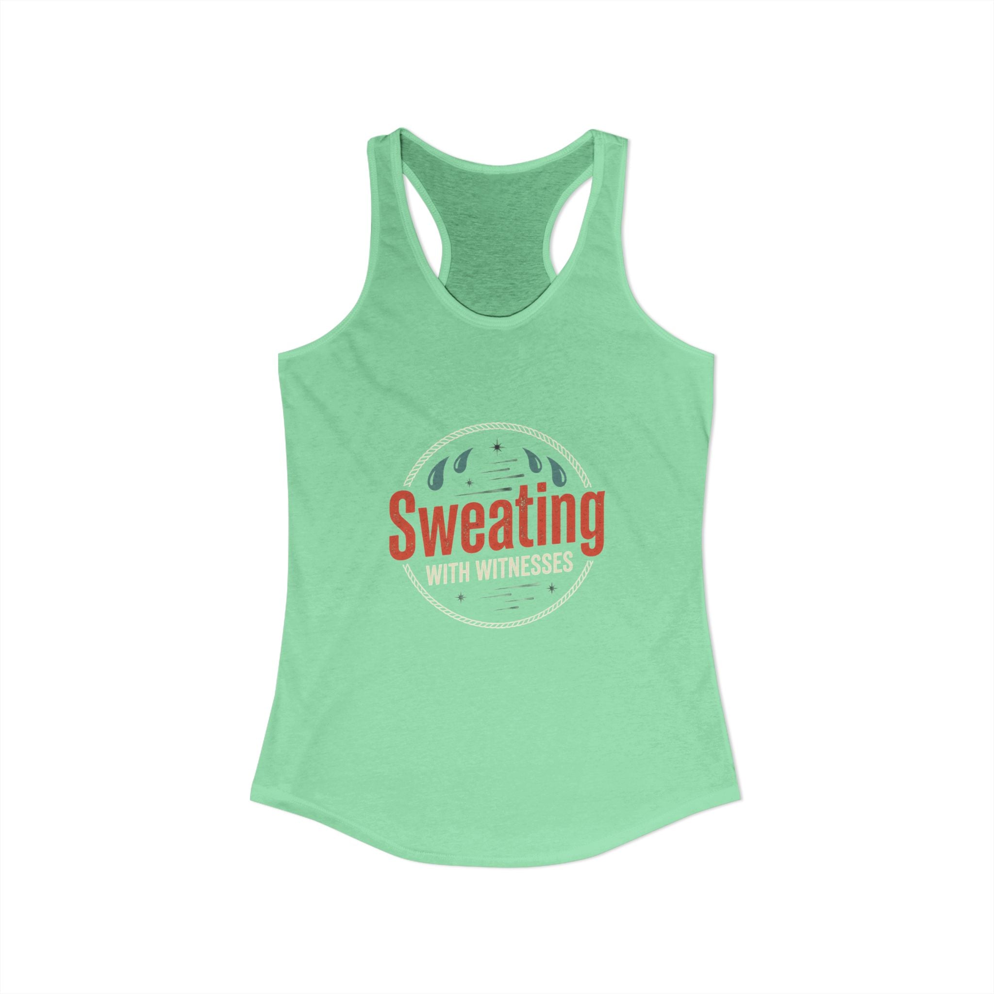 Sweating with Witnesses Women's Ideal Racerback Tank