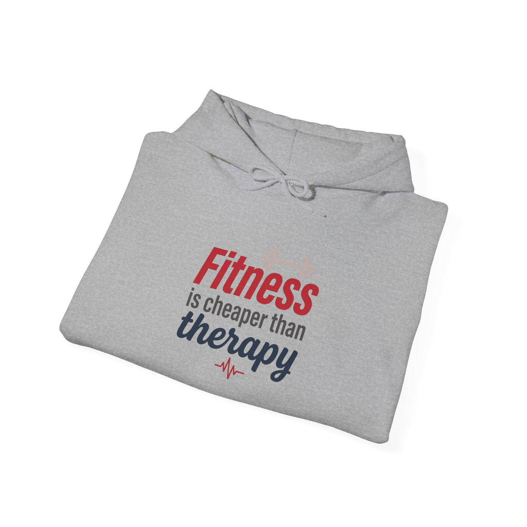 Fitness is Cheaper than Therapy Unisex Heavy Blend™ Hooded Sweatshirt