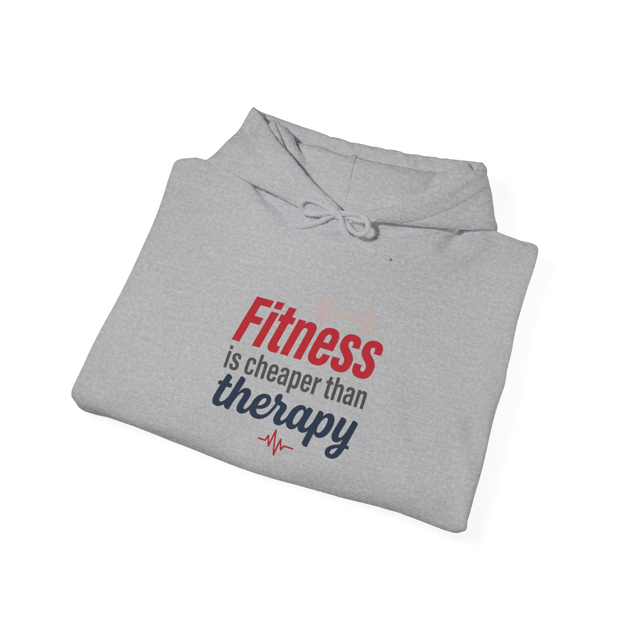Fitness is Cheaper than Therapy Unisex Heavy Blend™ Hooded Sweatshirt