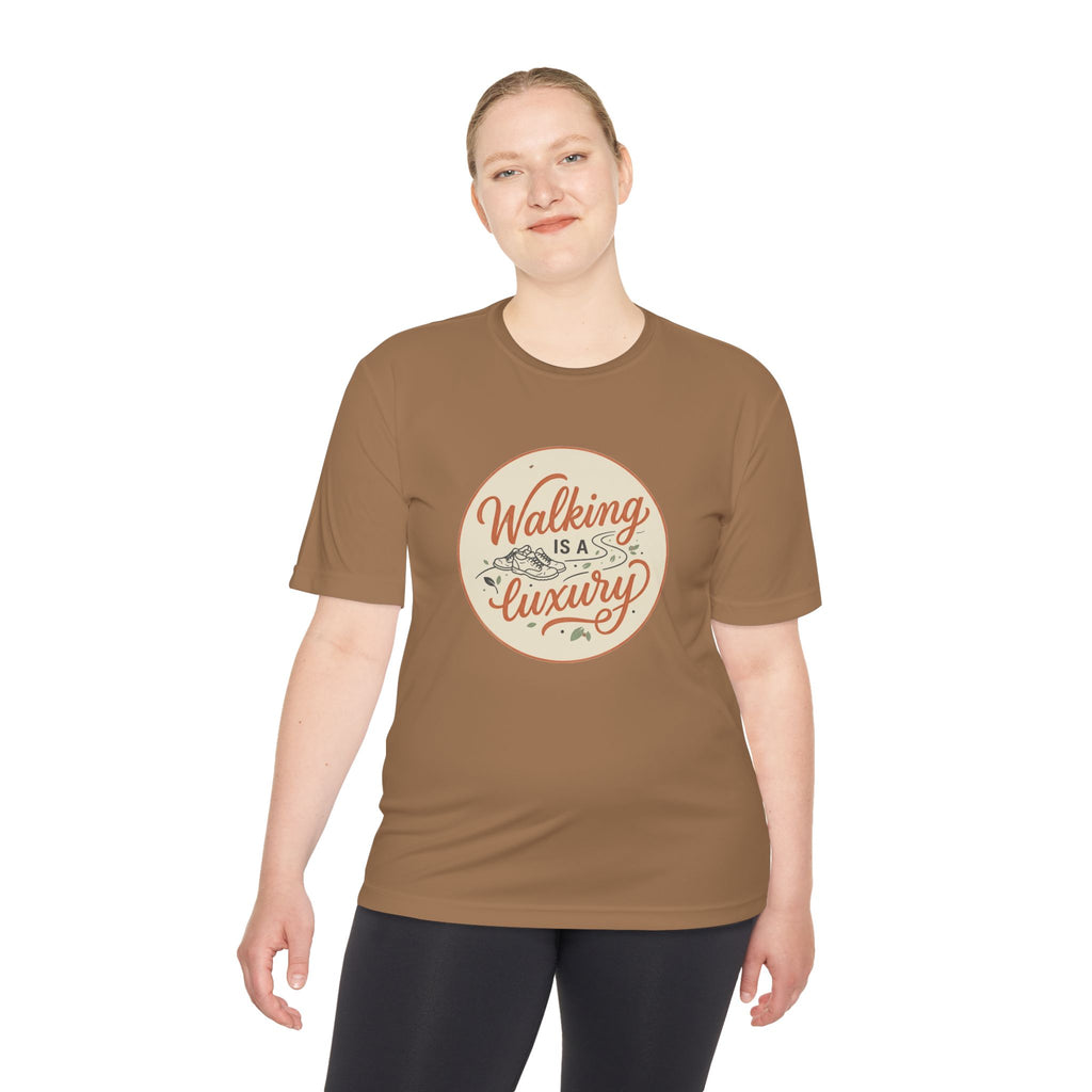 Walking is a Luxury Unisex Moisture Wicking Tee