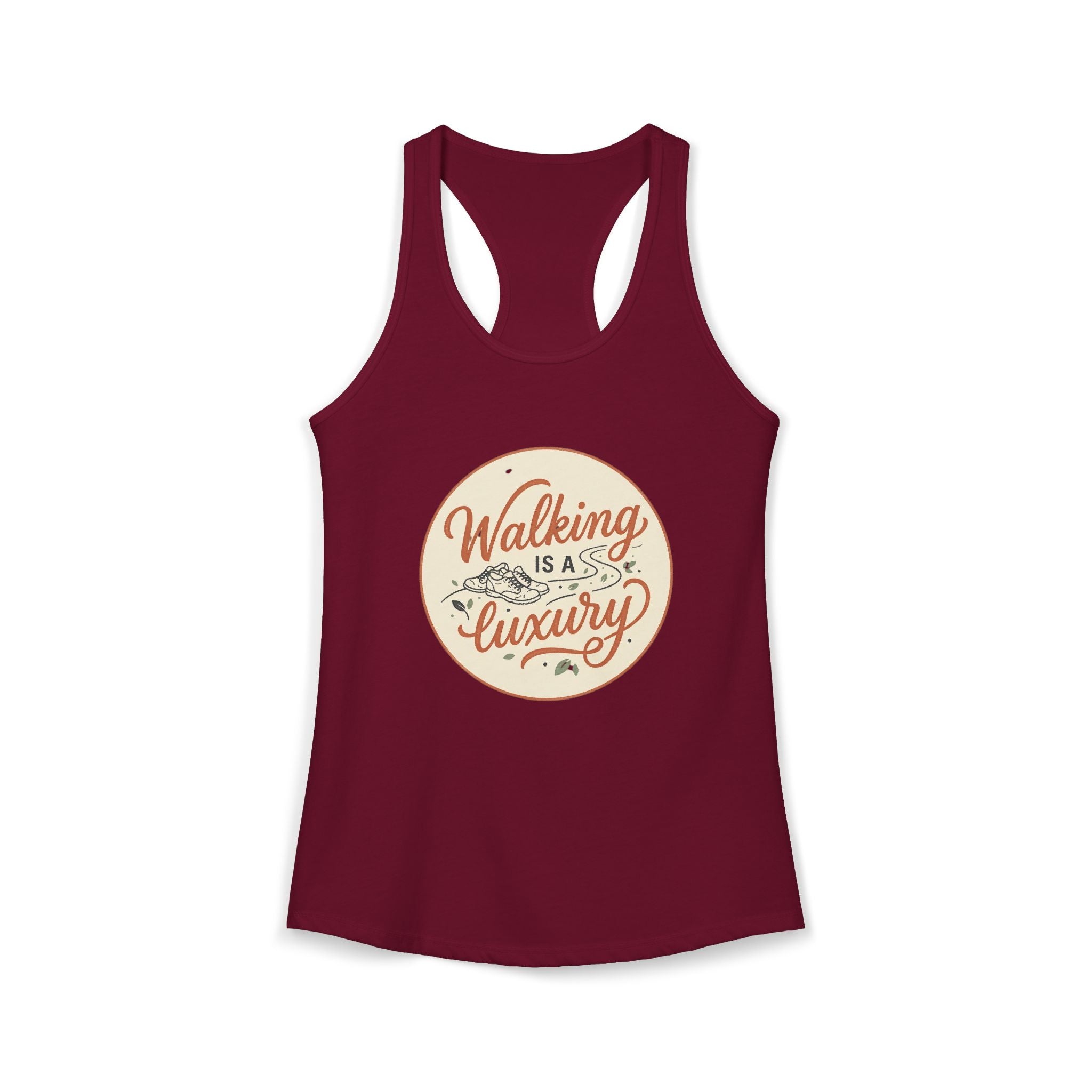 Walking is a Luxury Women's Ideal Racerback Tank