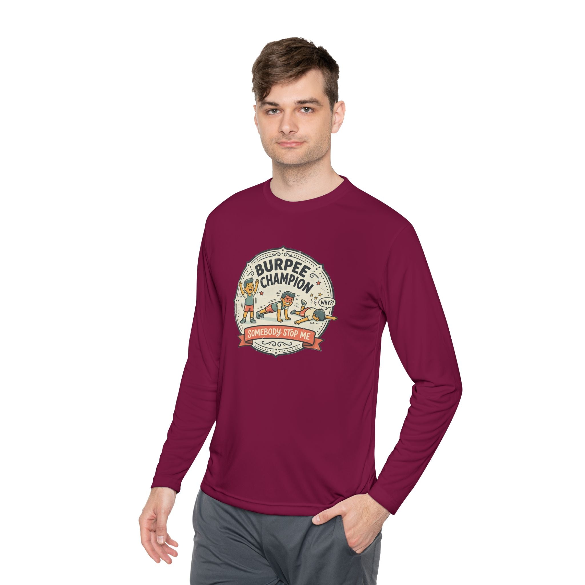 Burpee Champion Unisex Lightweight Long Sleeve Tee