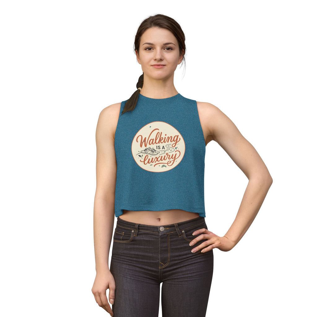 Walking is a Luxury Women's Crop Top