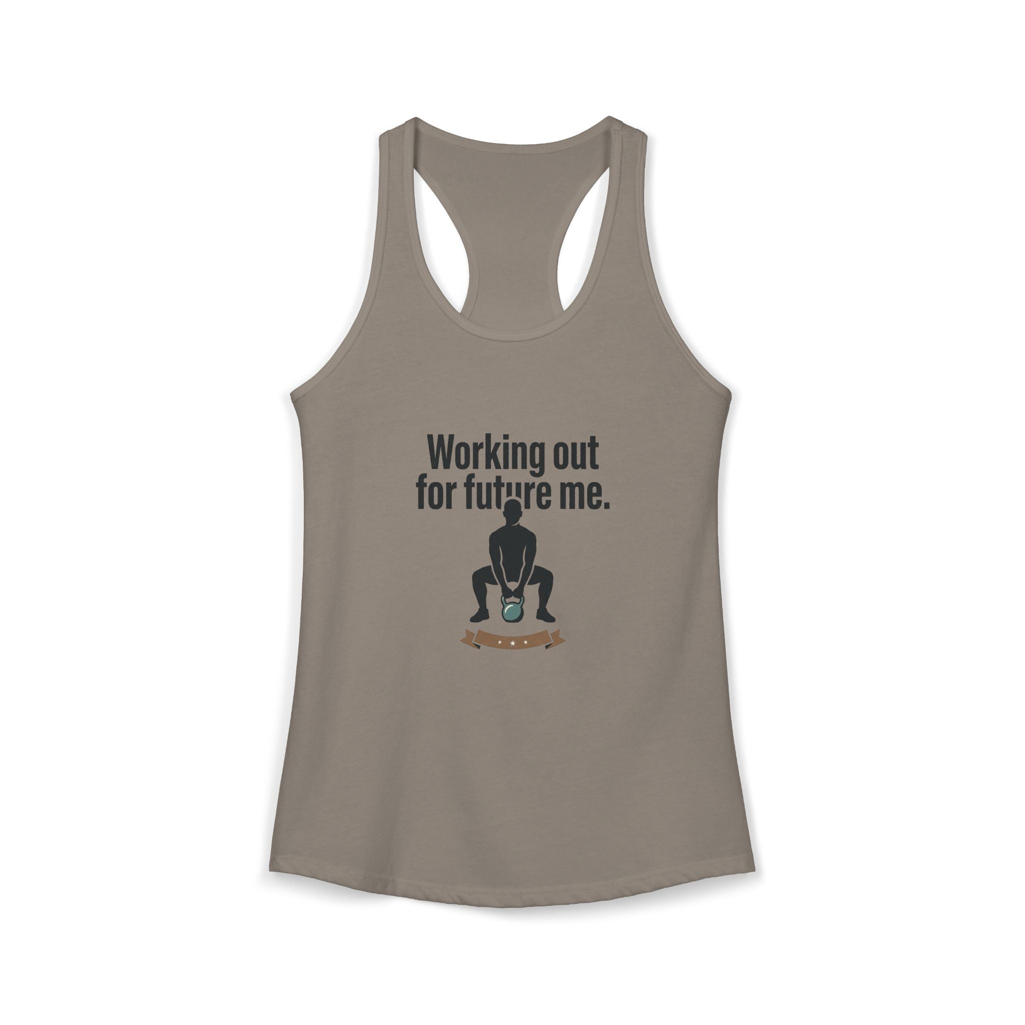 Working Out For Future Me Women's Ideal Racerback Tank