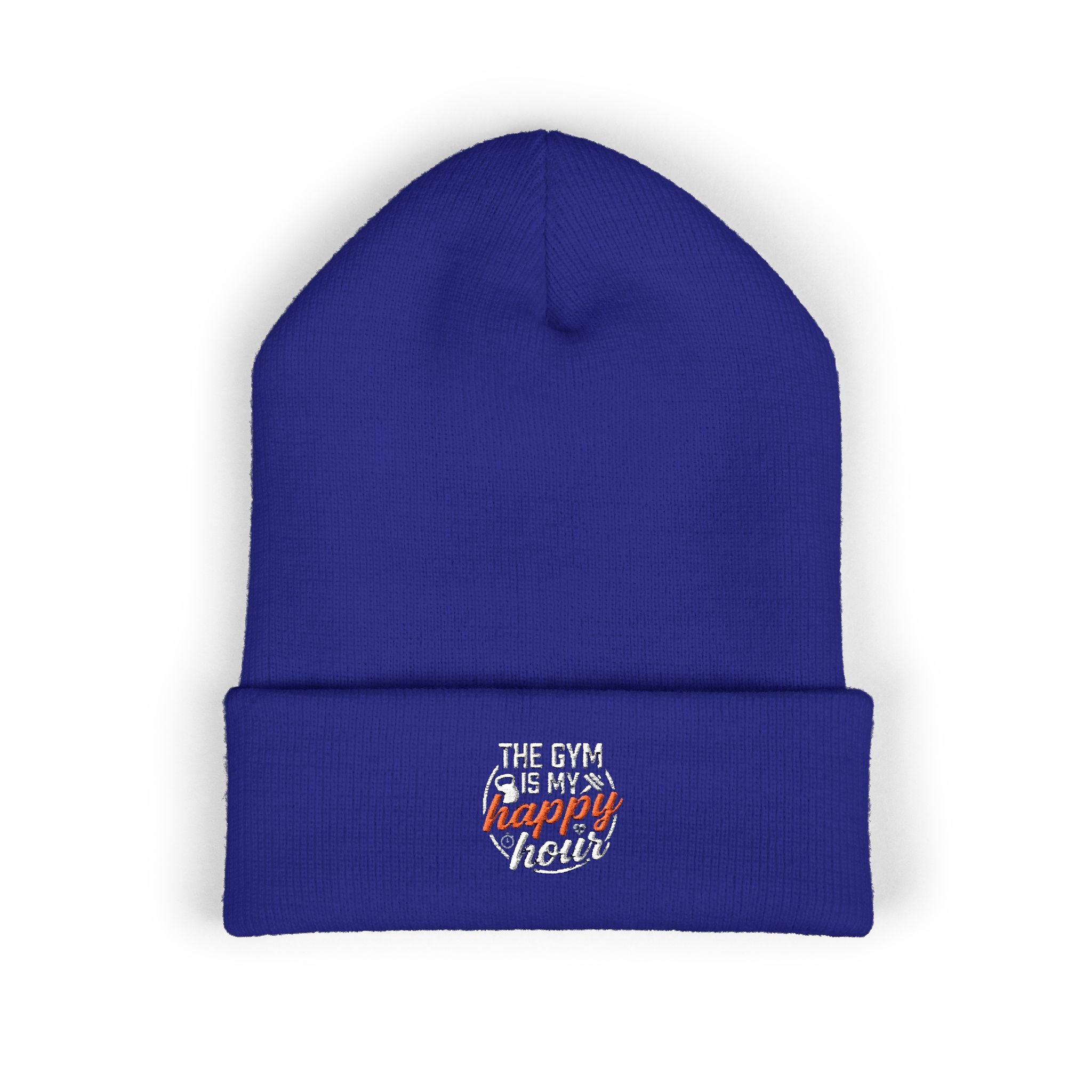The Gym is My Happy Hour Classic Cuffed Beanie (Embroidery)