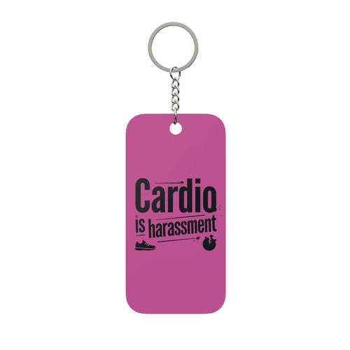 Cardio is Harassment Double-Sided Keychain Charm