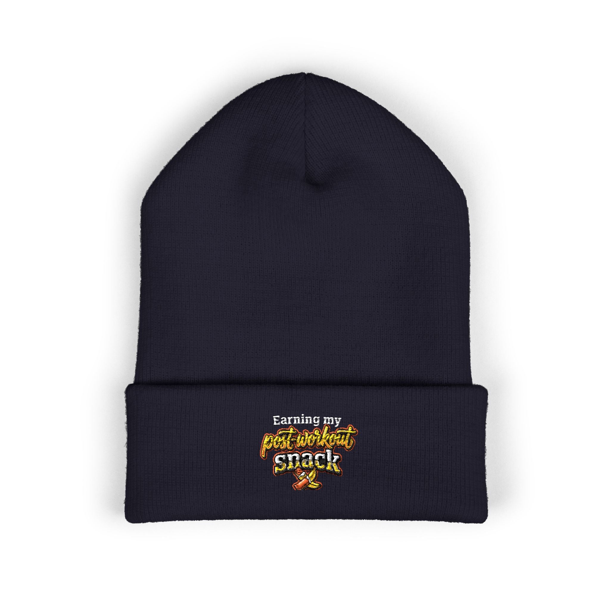 Earning My Post-Workout Snack Classic Cuffed Beanie (Embroidery)