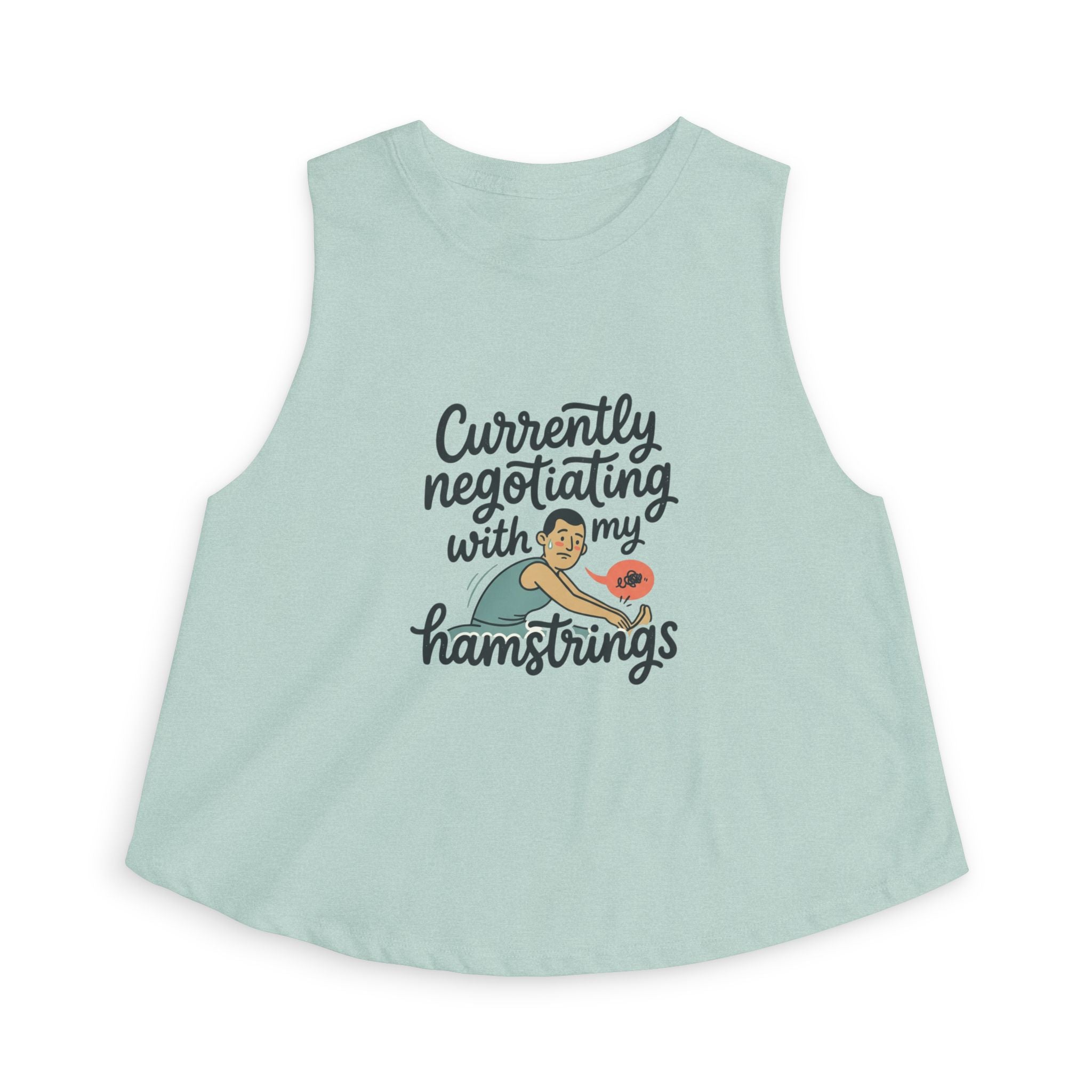 Currently Negotiating with my Hamstrings Women's Crop Top