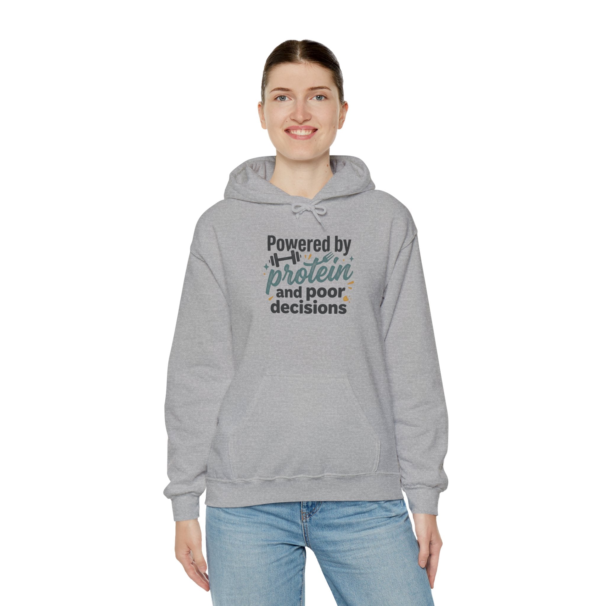 Powered by Protein Unisex Heavy Blend™ Hooded Sweatshirt