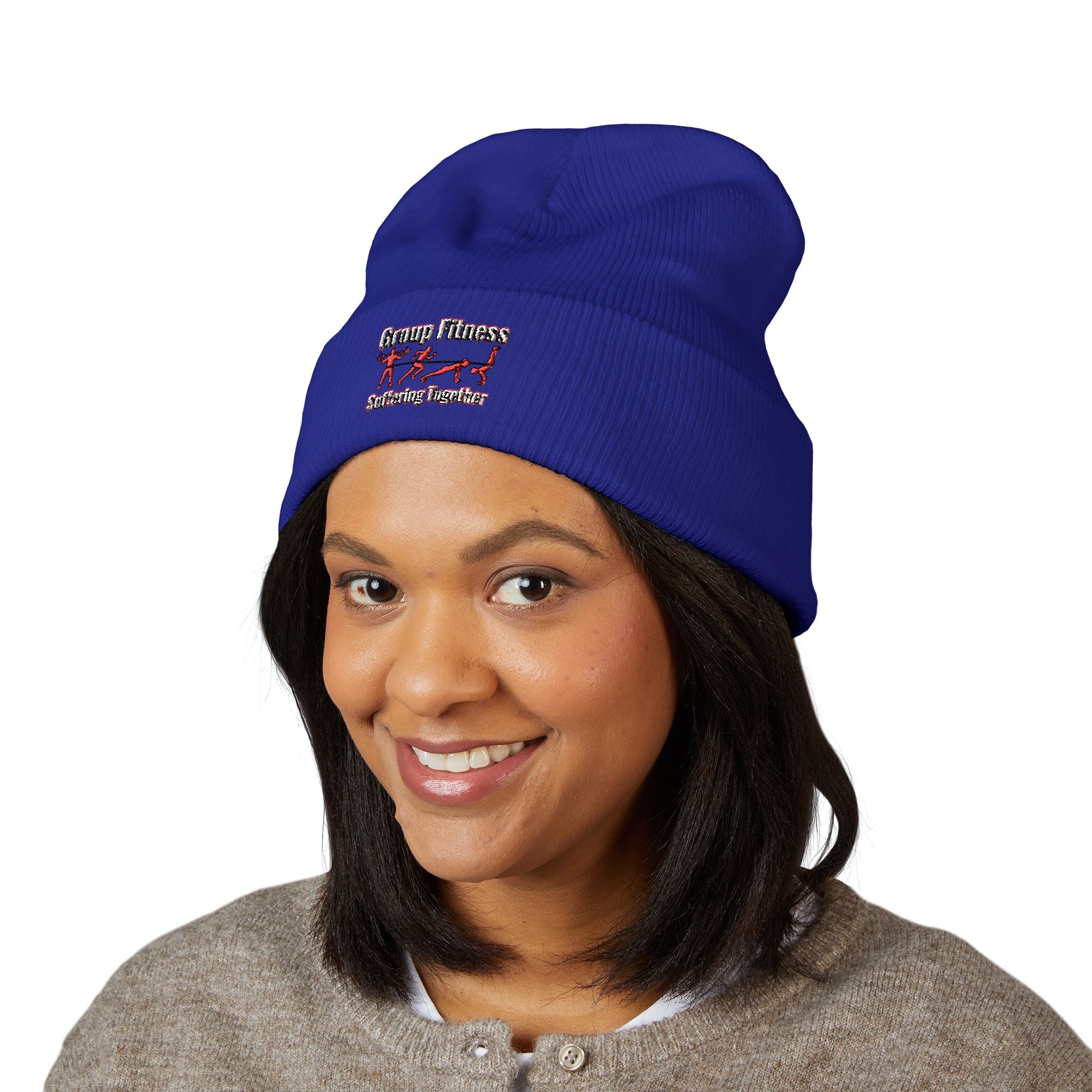 Group Fitness Suffering Together Classic Cuffed Beanie (Embroidery)