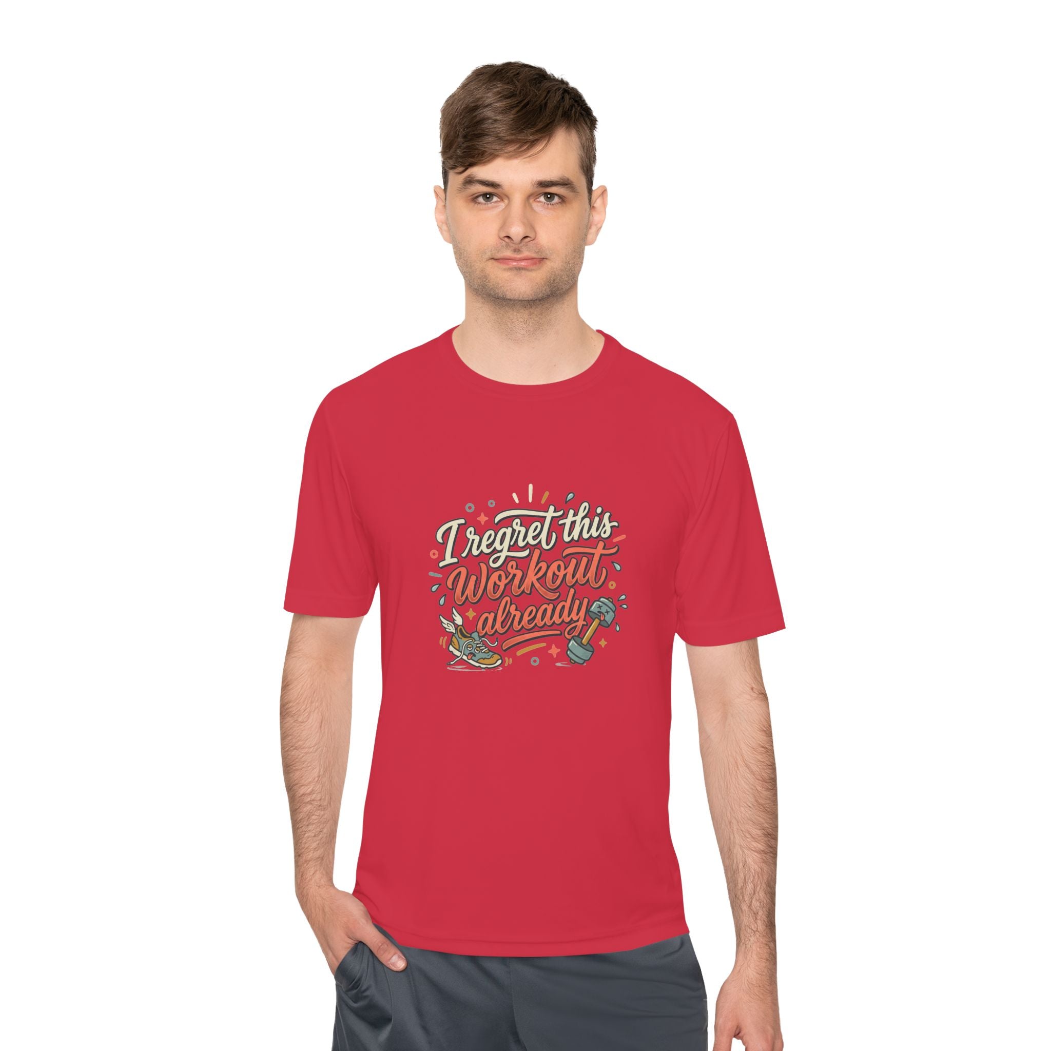 I Regret This Workout Already Unisex Moisture Wicking Tee