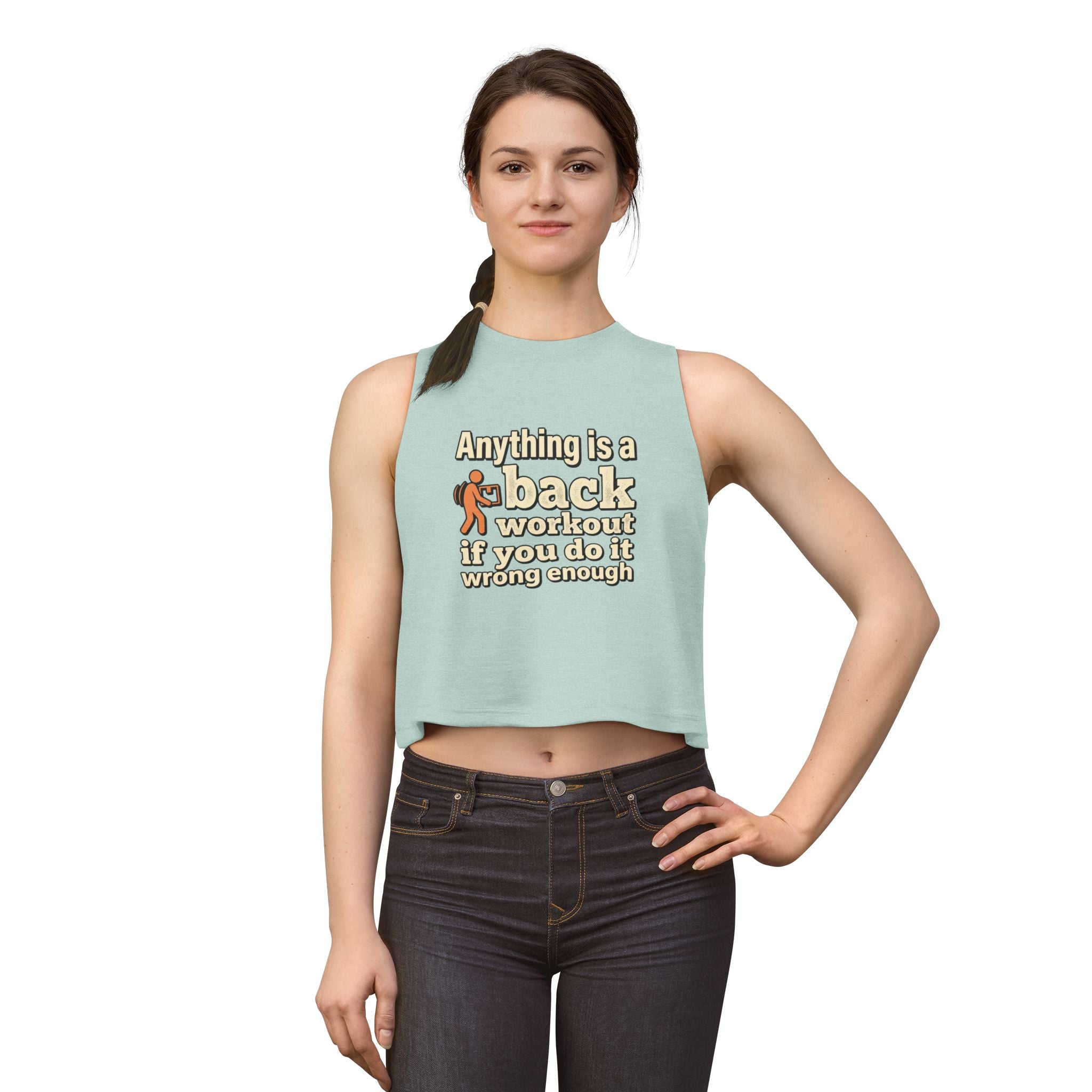 Anything is a Back Workout Women's Crop Top
