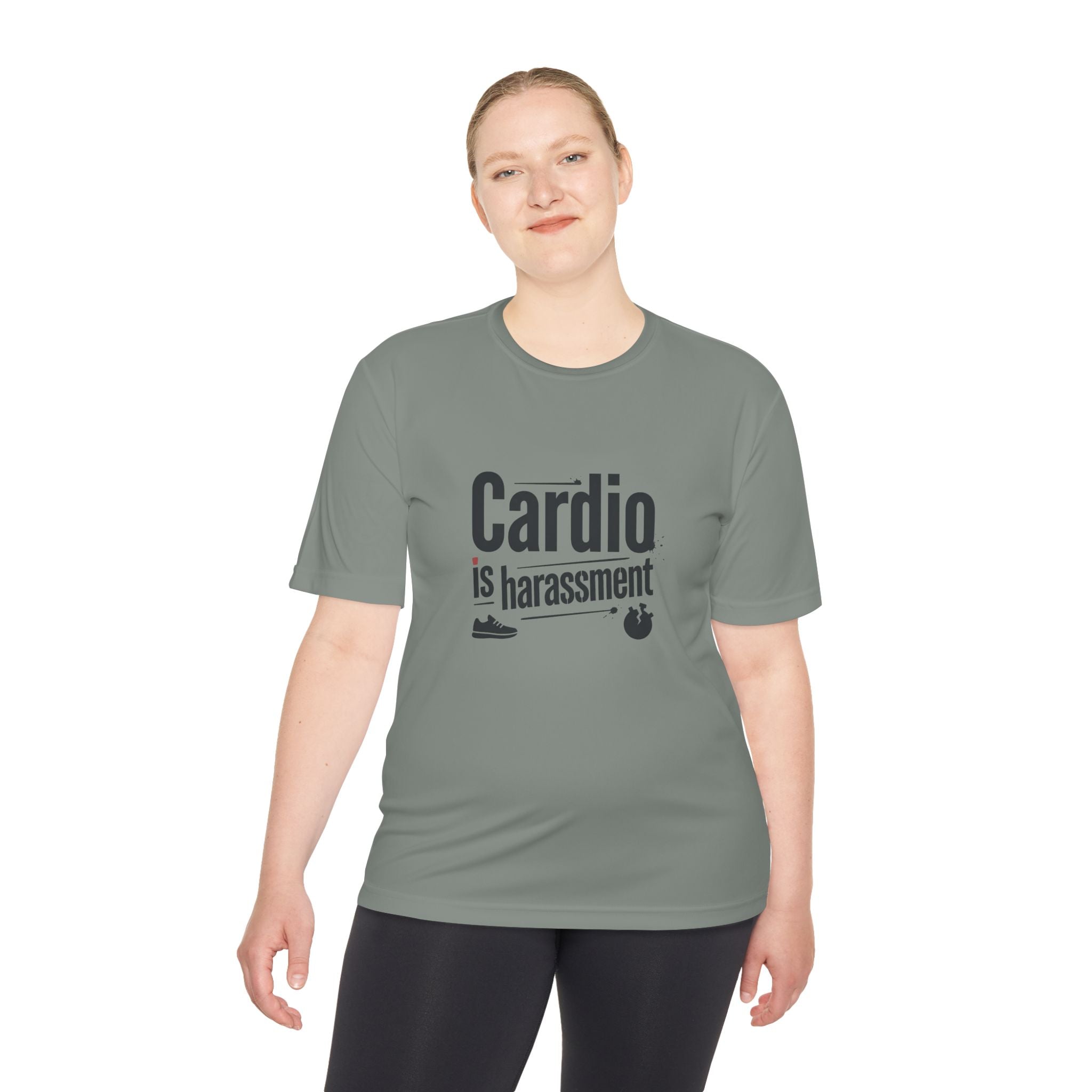 Cardio is Harassment Unisex Moisture Wicking Tee