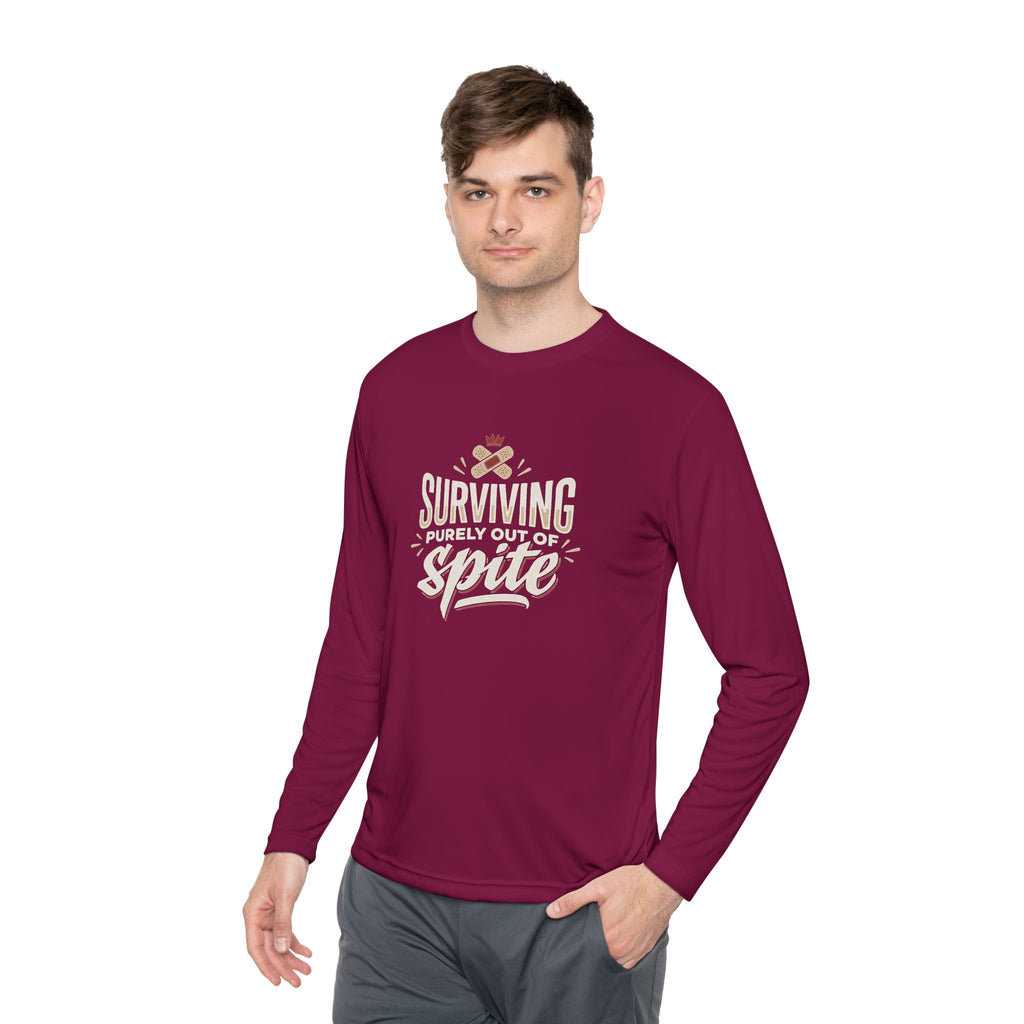 Surviving Purely Out of Spite Unisex Lightweight Long Sleeve Tee