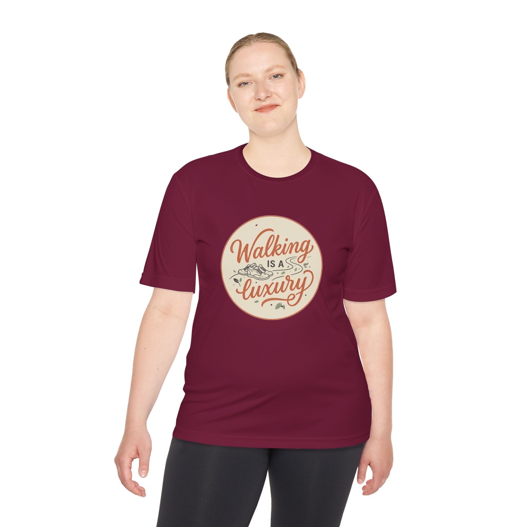 Walking is a Luxury Unisex Moisture Wicking Tee