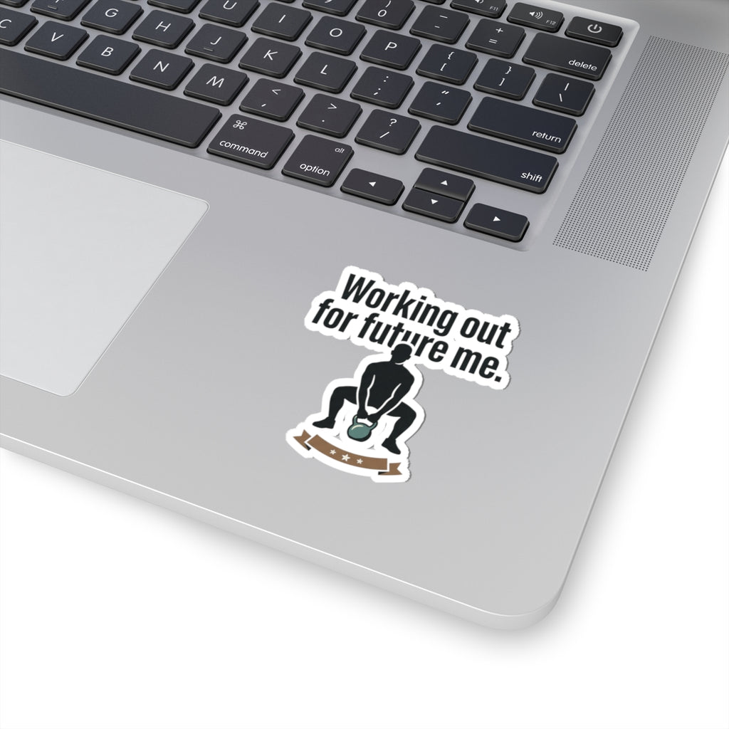 Working Out For Future Me Kiss-Cut Stickers