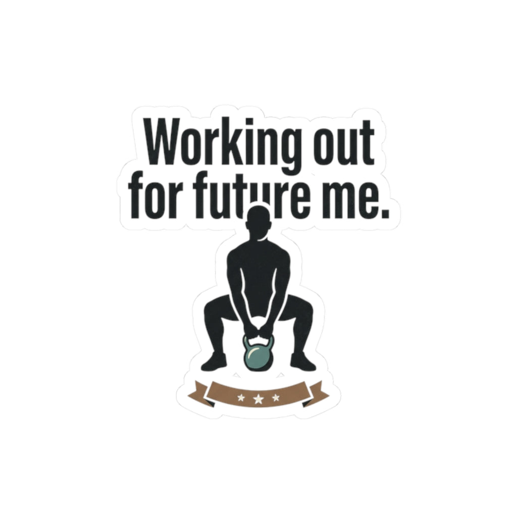 Working Out For Future Me Kiss-Cut Stickers