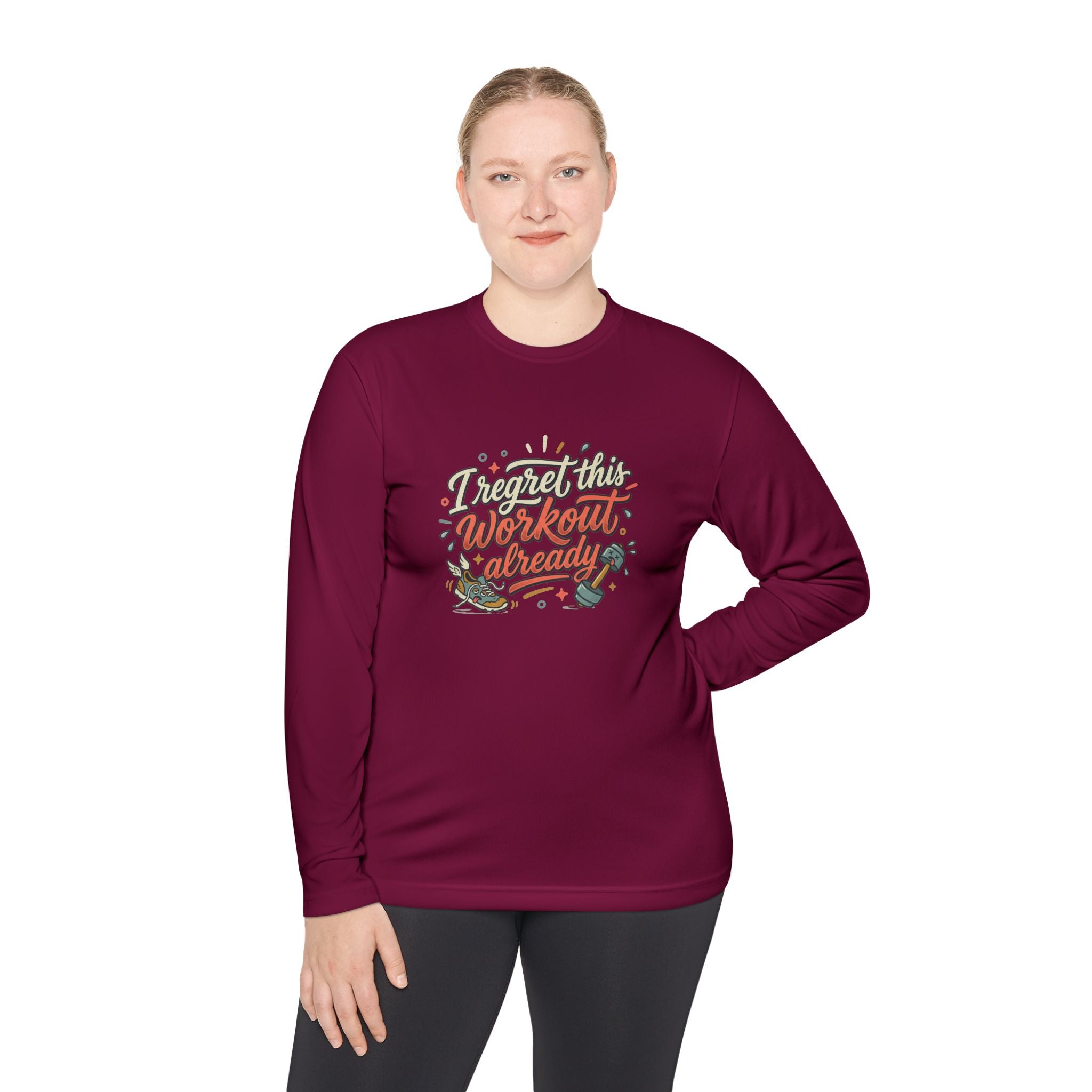 I Regret This Workout Already Unisex Lightweight Long Sleeve Tee