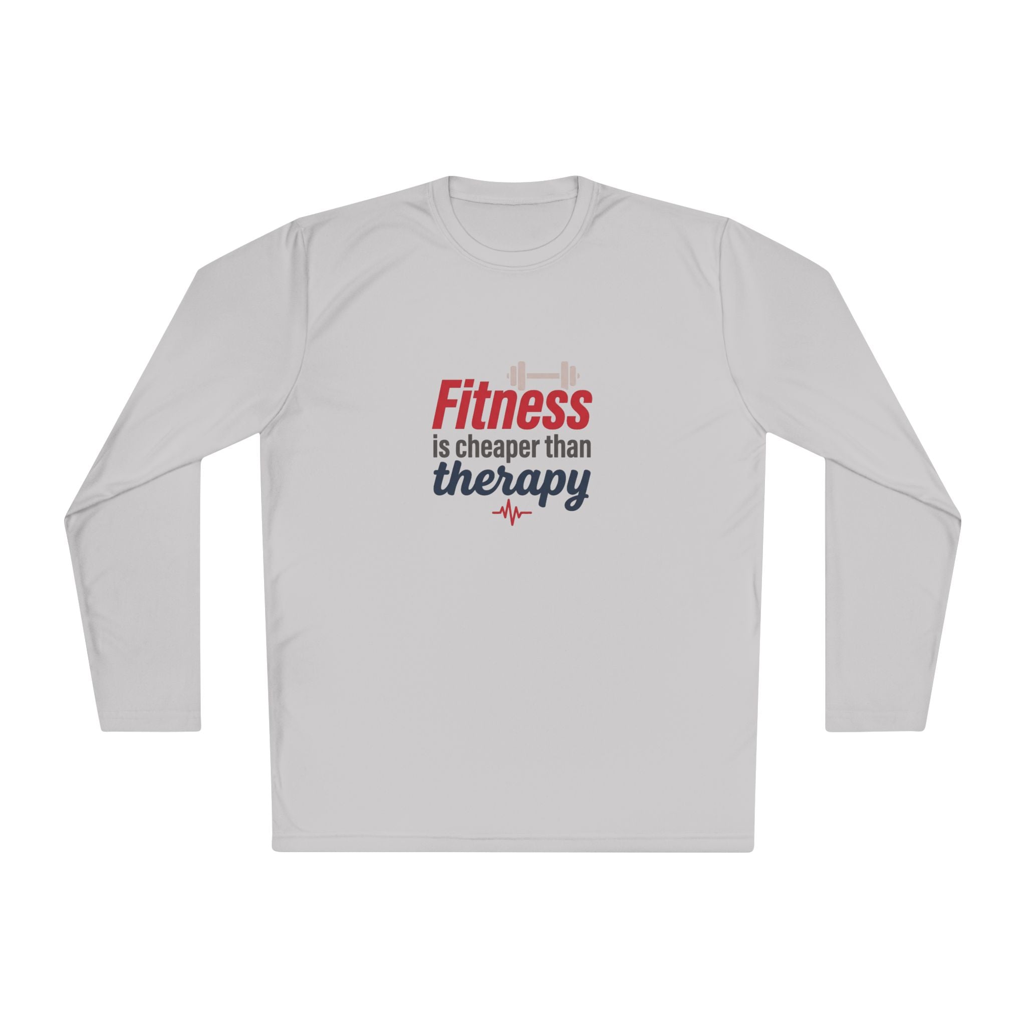 Fitness is Cheaper than Therapy Unisex Lightweight Long Sleeve Tee