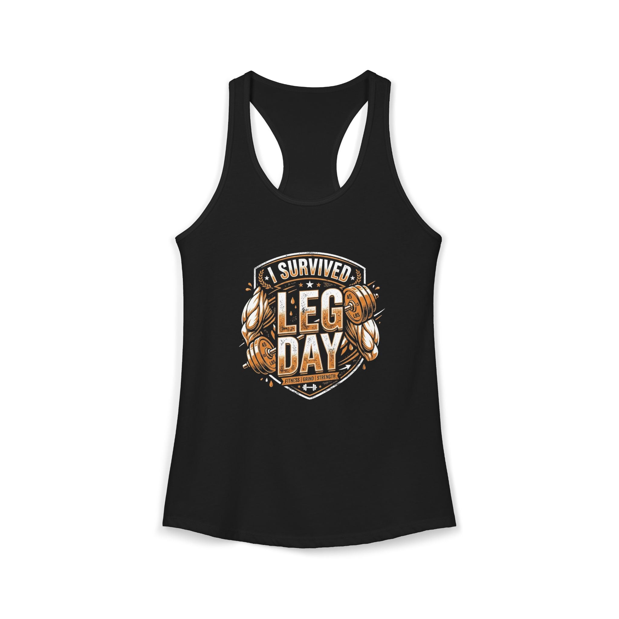 I Survived Leg Day Women's Ideal Racerback Tank