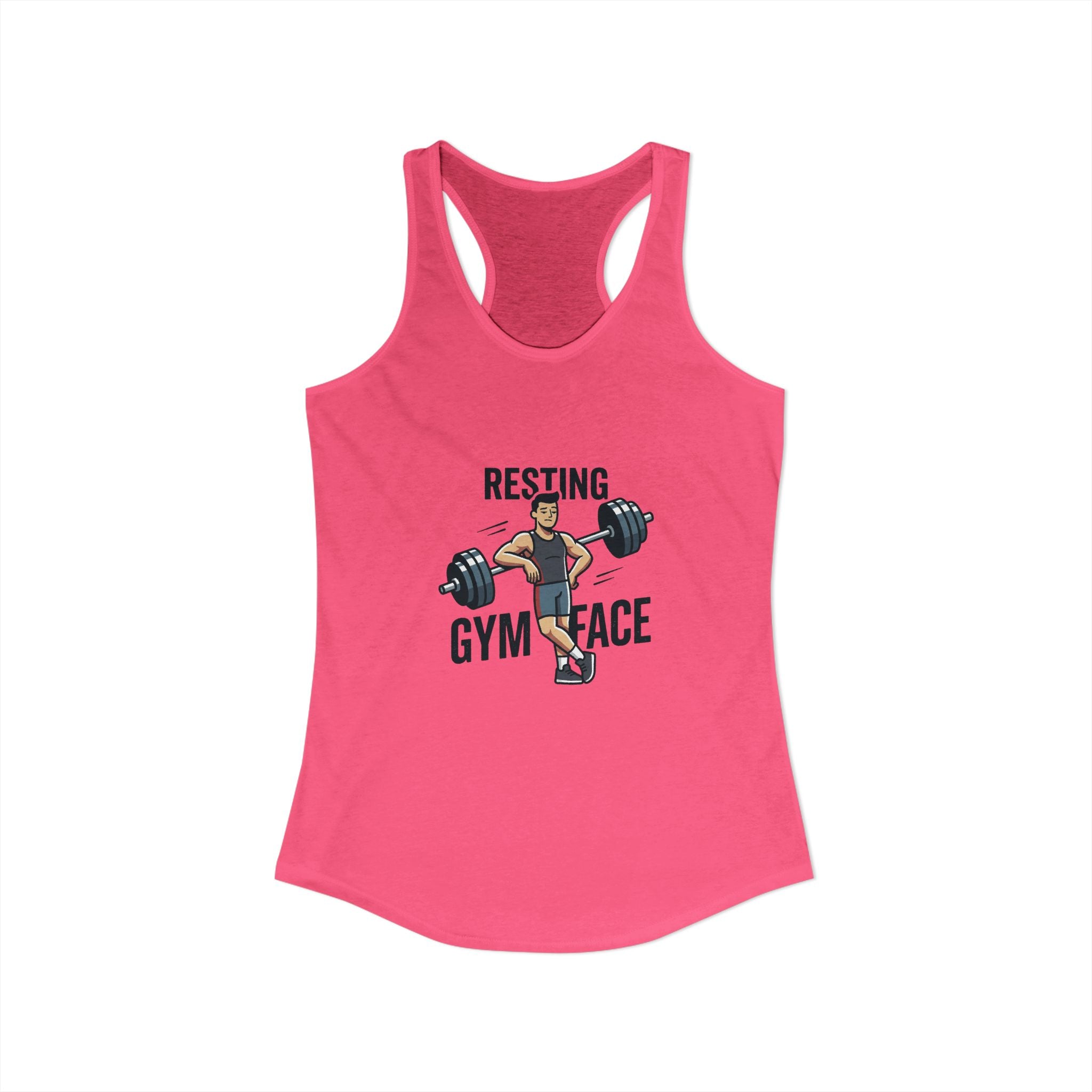 Resting Gym Face Women's Ideal Racerback Tank