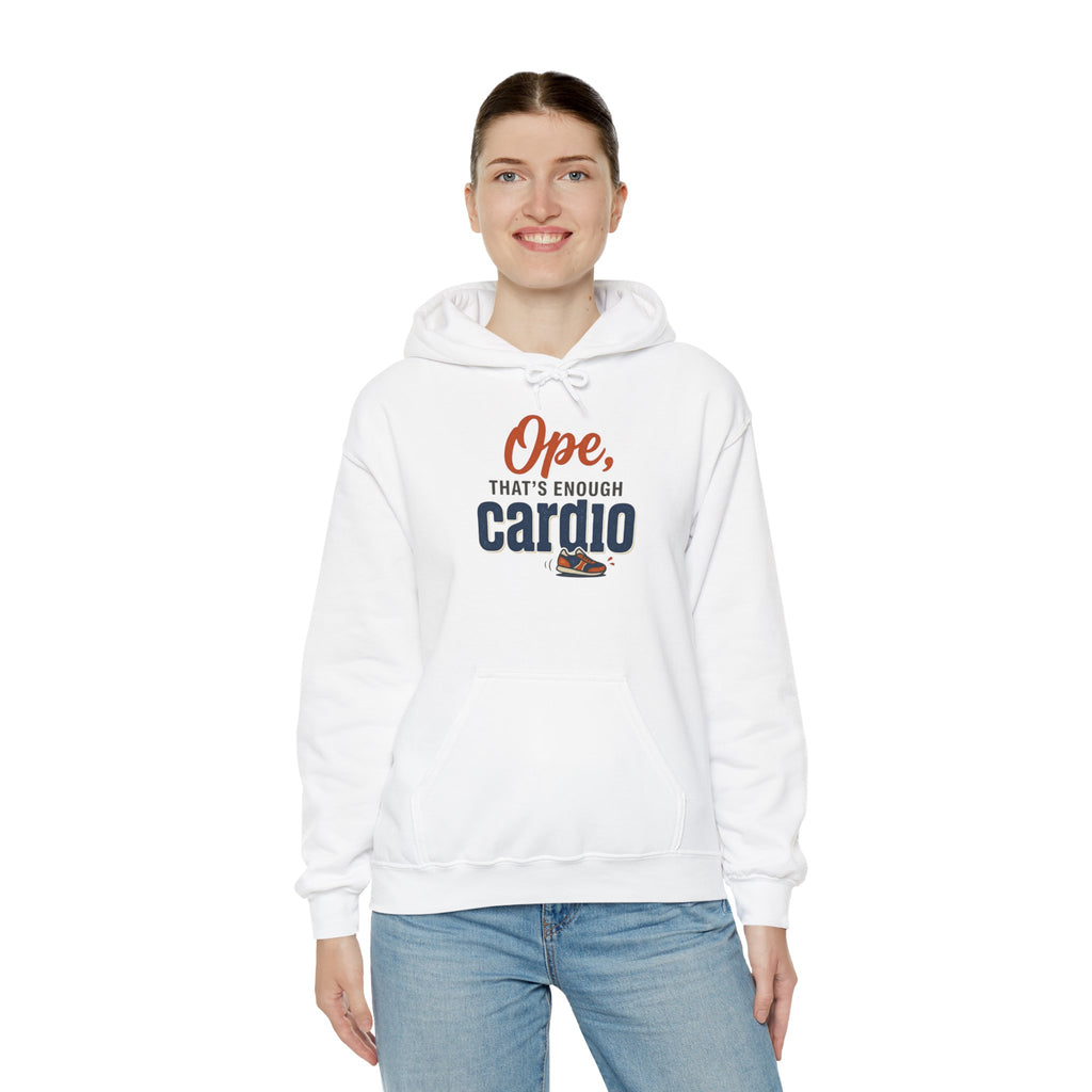 Ope, That's Enough Cardio Unisex Heavy Blend™ Hooded Sweatshirt