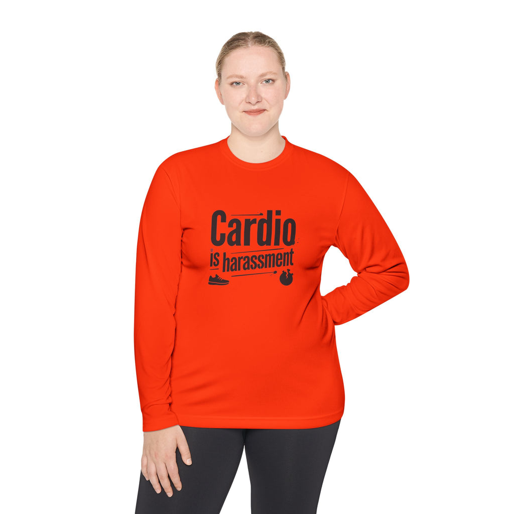 Cardio is Harassment Unisex Lightweight Long Sleeve Tee