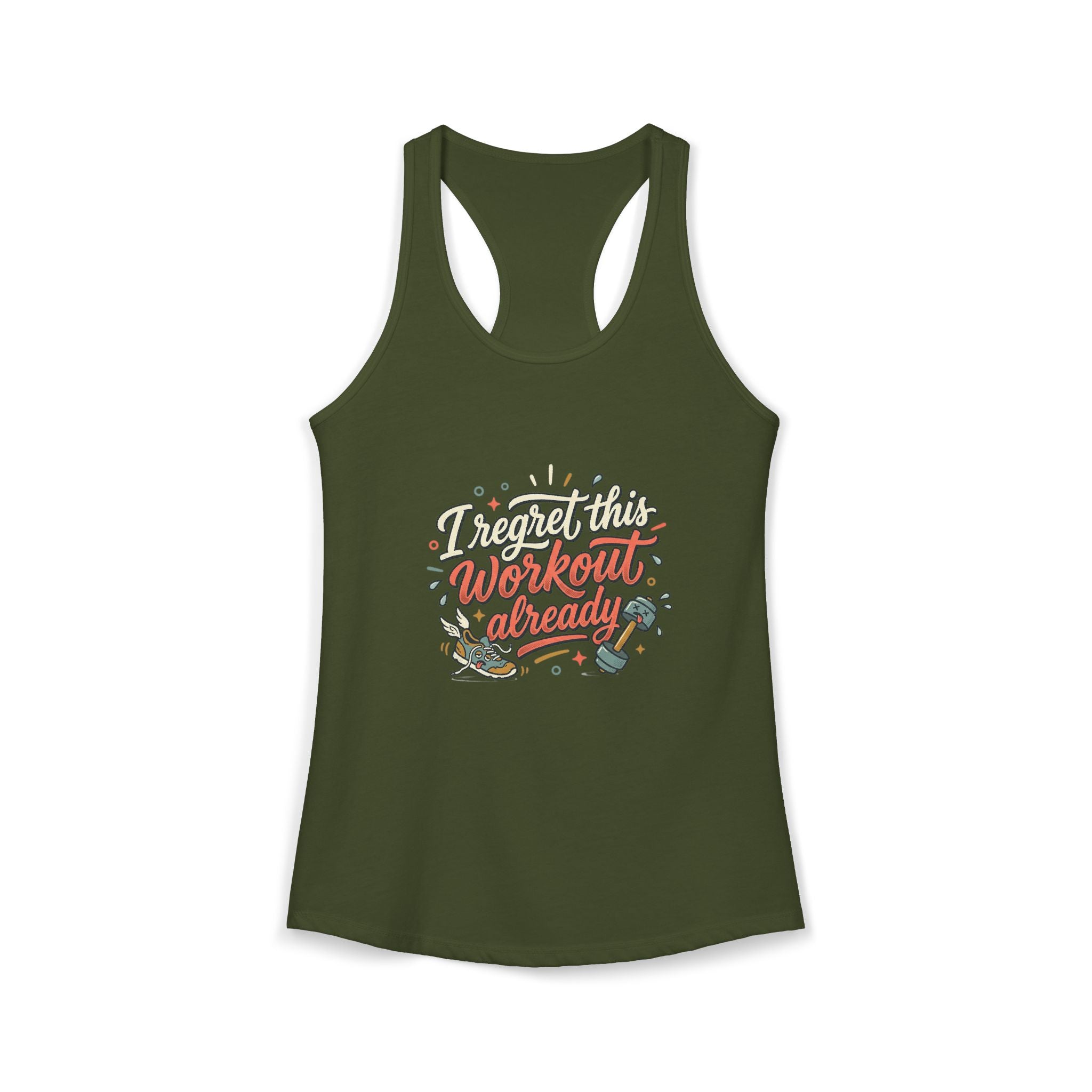 I Regret This Workout Already Women's Ideal Racerback Tank