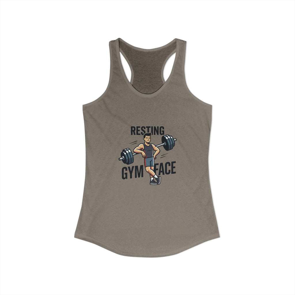 Resting Gym Face Women's Ideal Racerback Tank