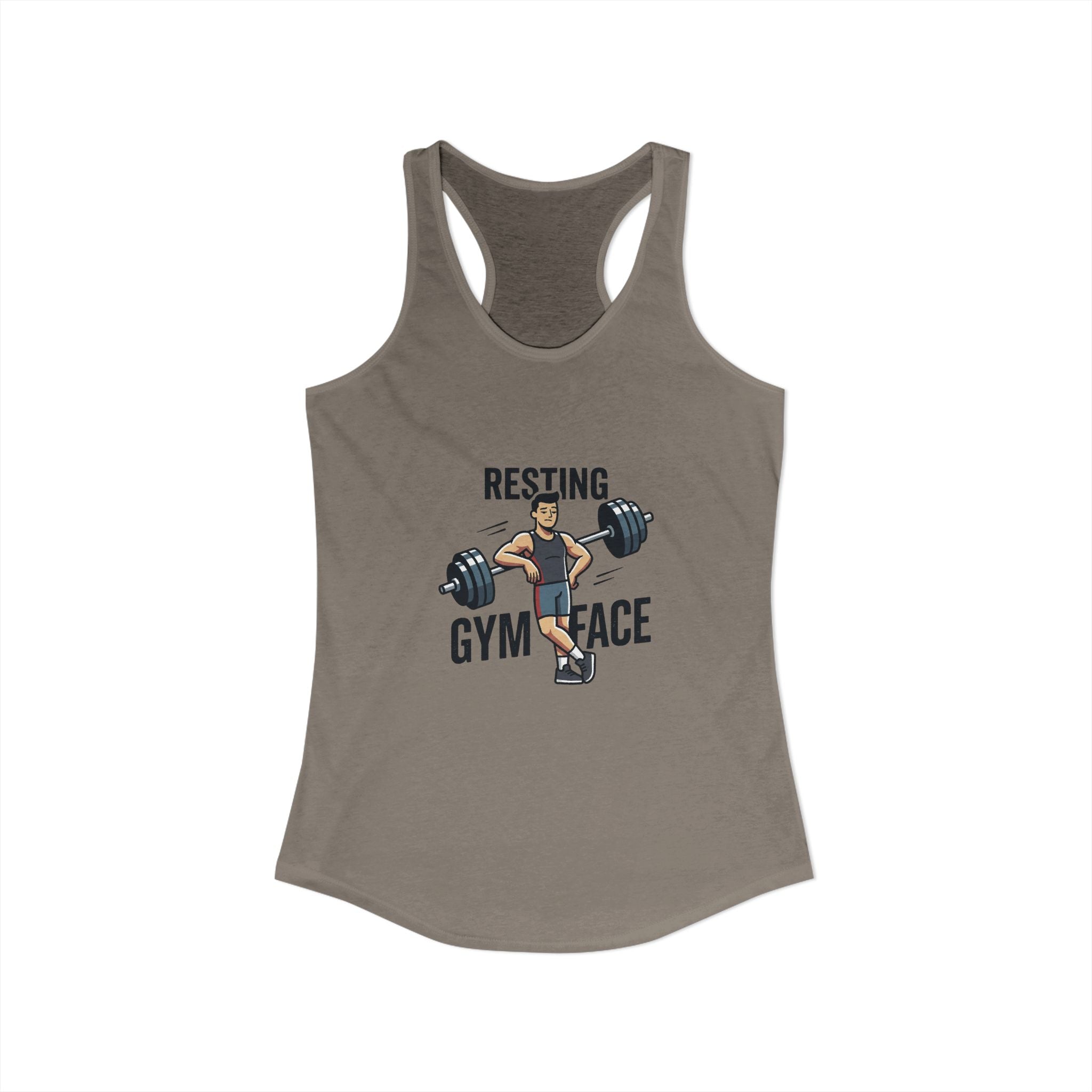 Resting Gym Face Women's Ideal Racerback Tank