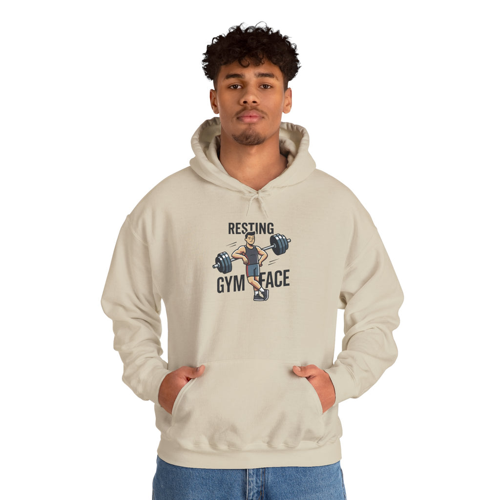 Resting Gym Face Unisex Heavy Blend™ Hooded Sweatshirt