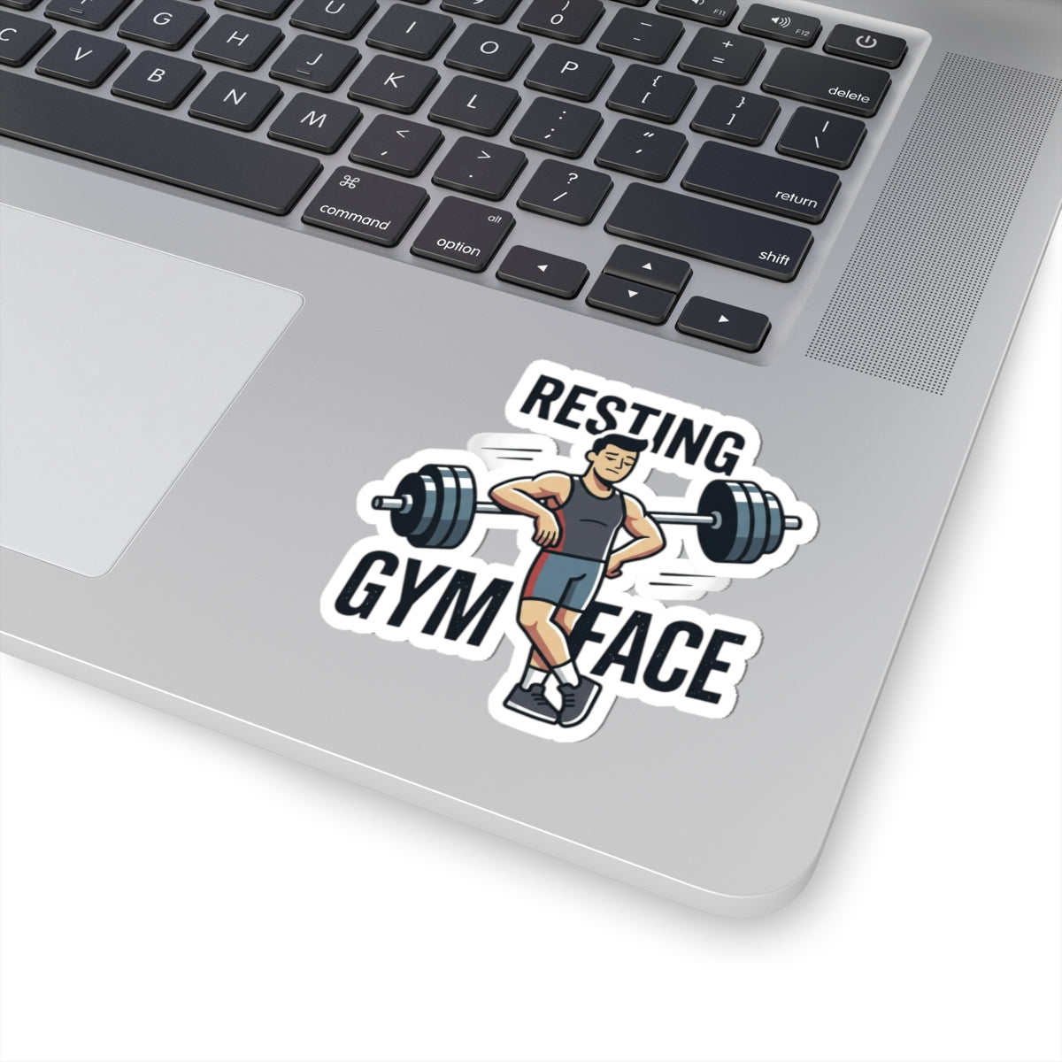 Resting Gym Face Kiss-Cut Stickers