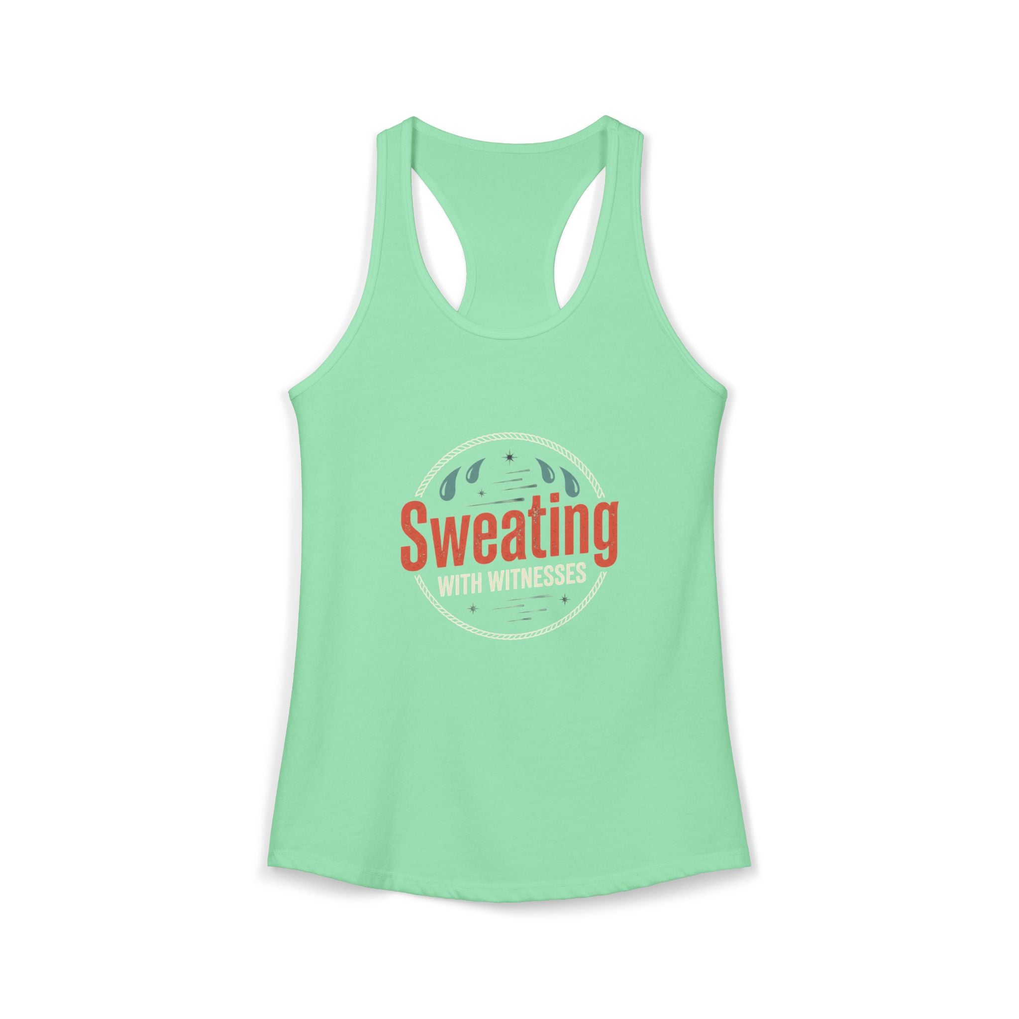 Sweating with Witnesses Women's Ideal Racerback Tank