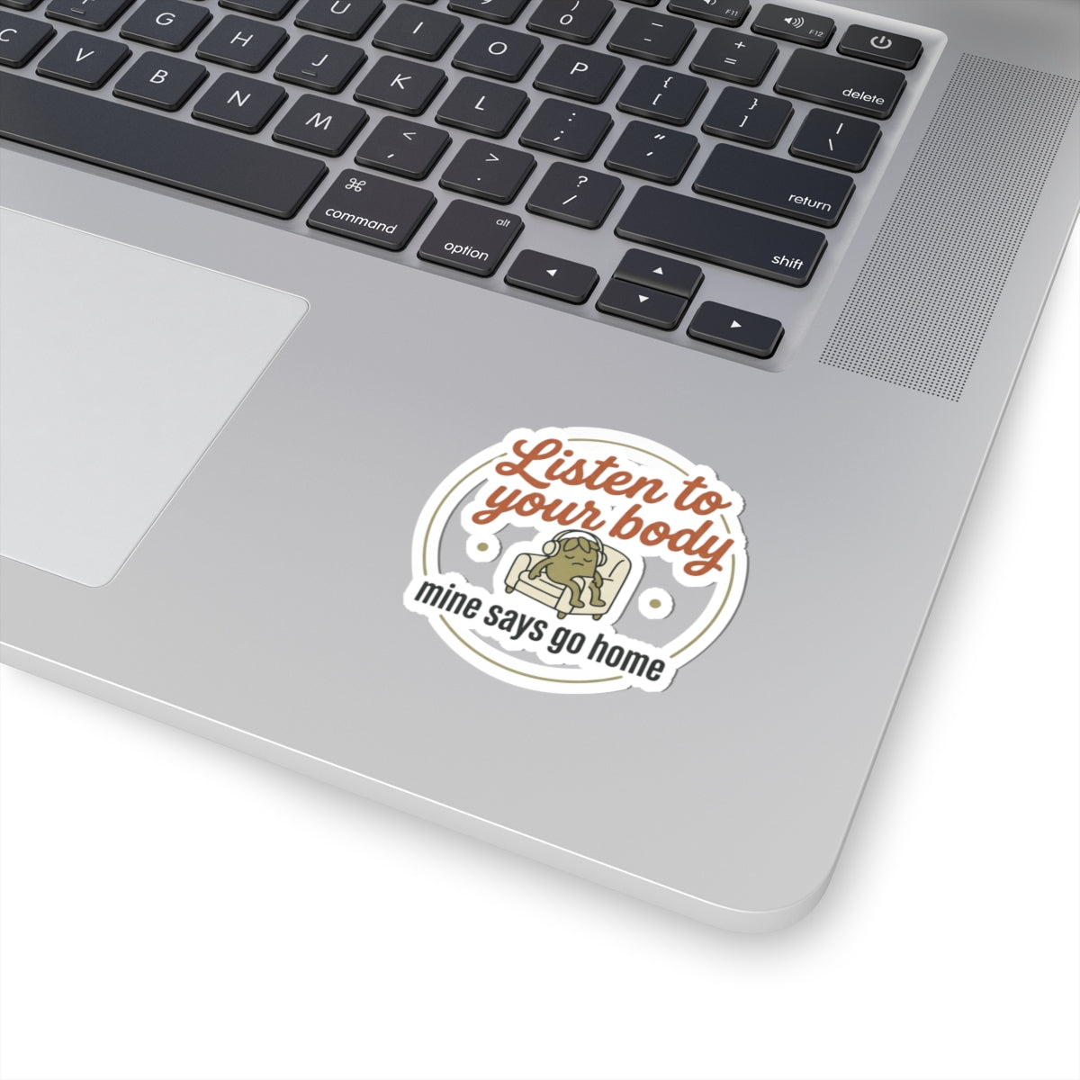 Listen to Your Body Kiss-Cut Stickers