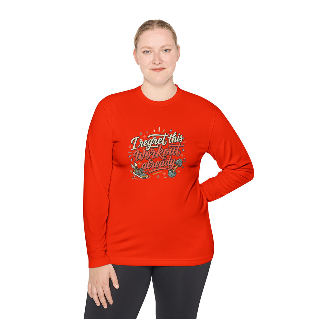 I Regret This Workout Already Unisex Lightweight Long Sleeve Tee