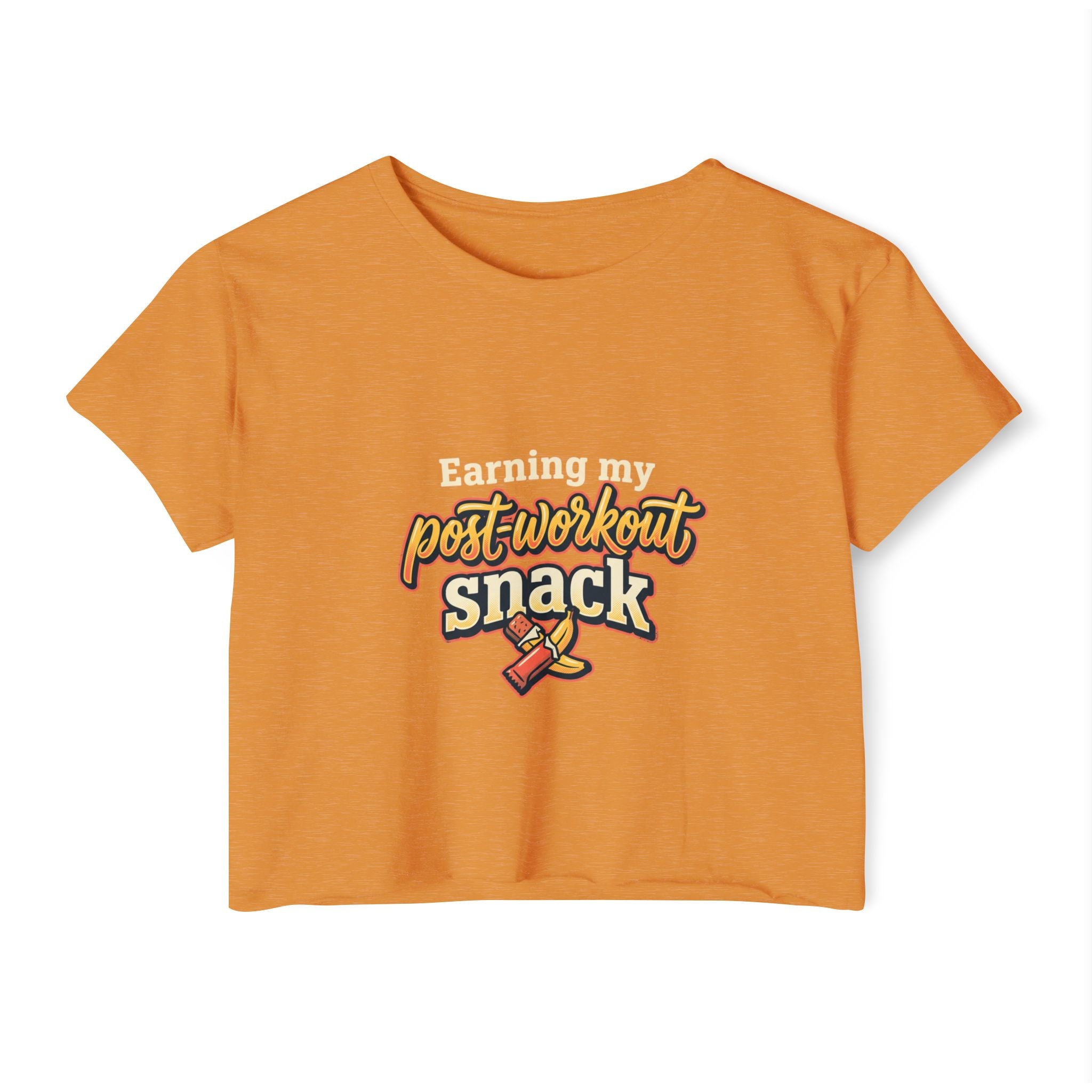 Earning My Post-Workout Snack Women's Festival Crop Top